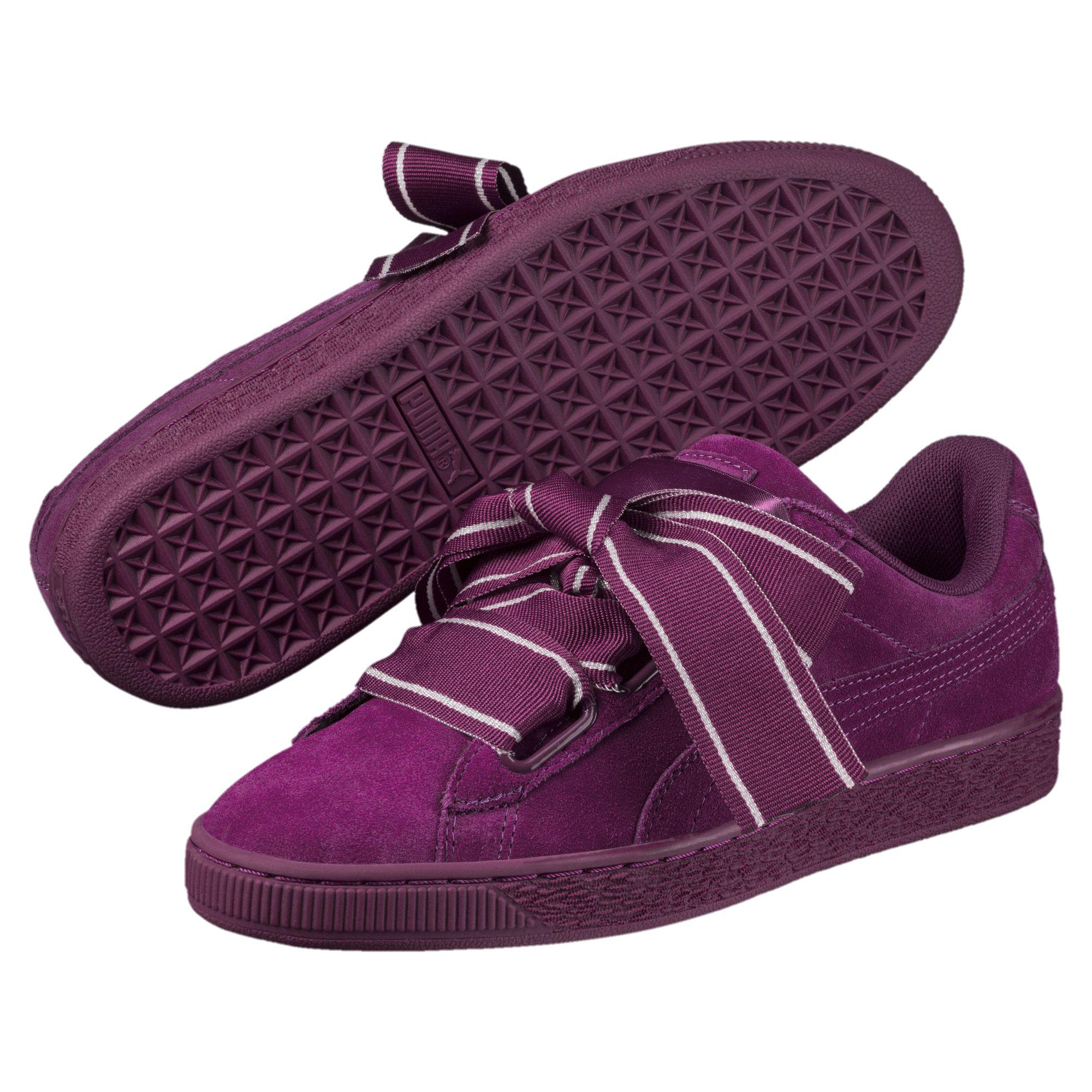 PUMA Suede Heart Satin Ii Women's Sneakers in Dark Purple-Dark Purple  (Purple) - Lyst