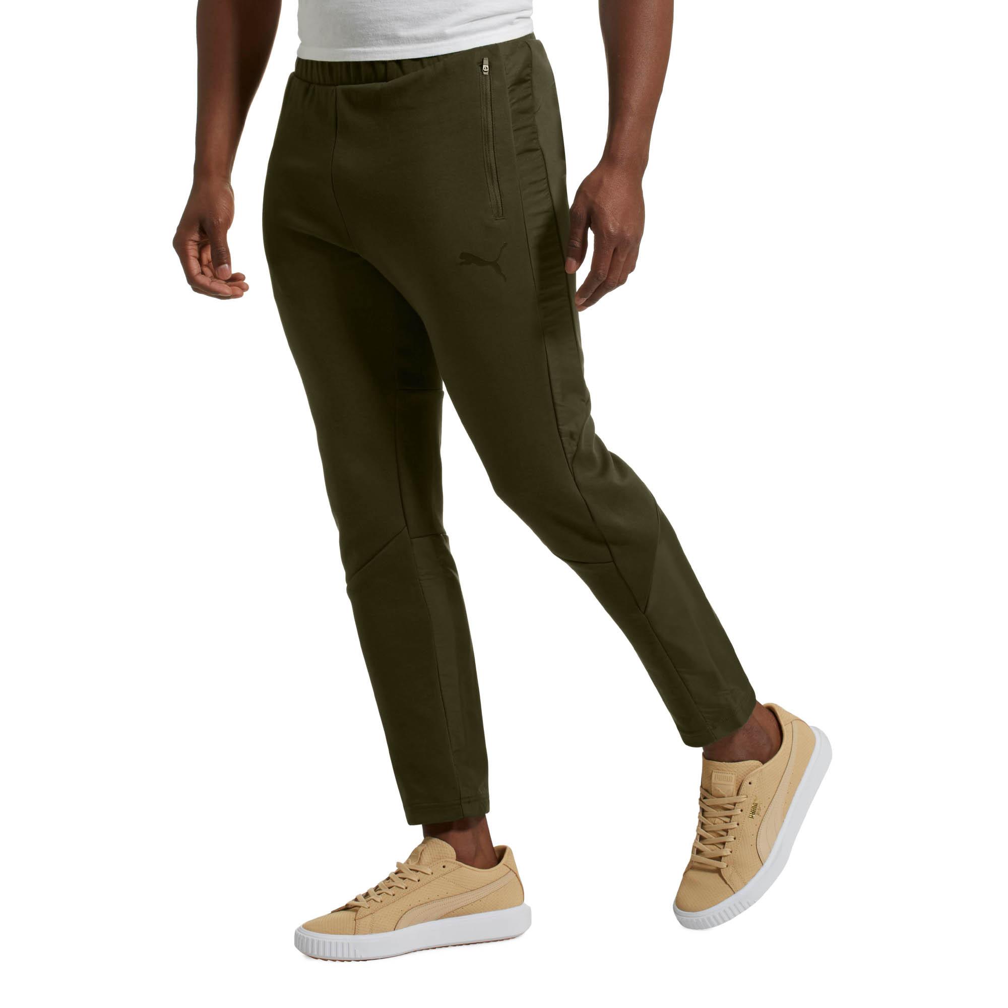 PUMA Cotton Active Men's Evostripe Water-repellent Pants in Forest Night (Green) for Men - Lyst