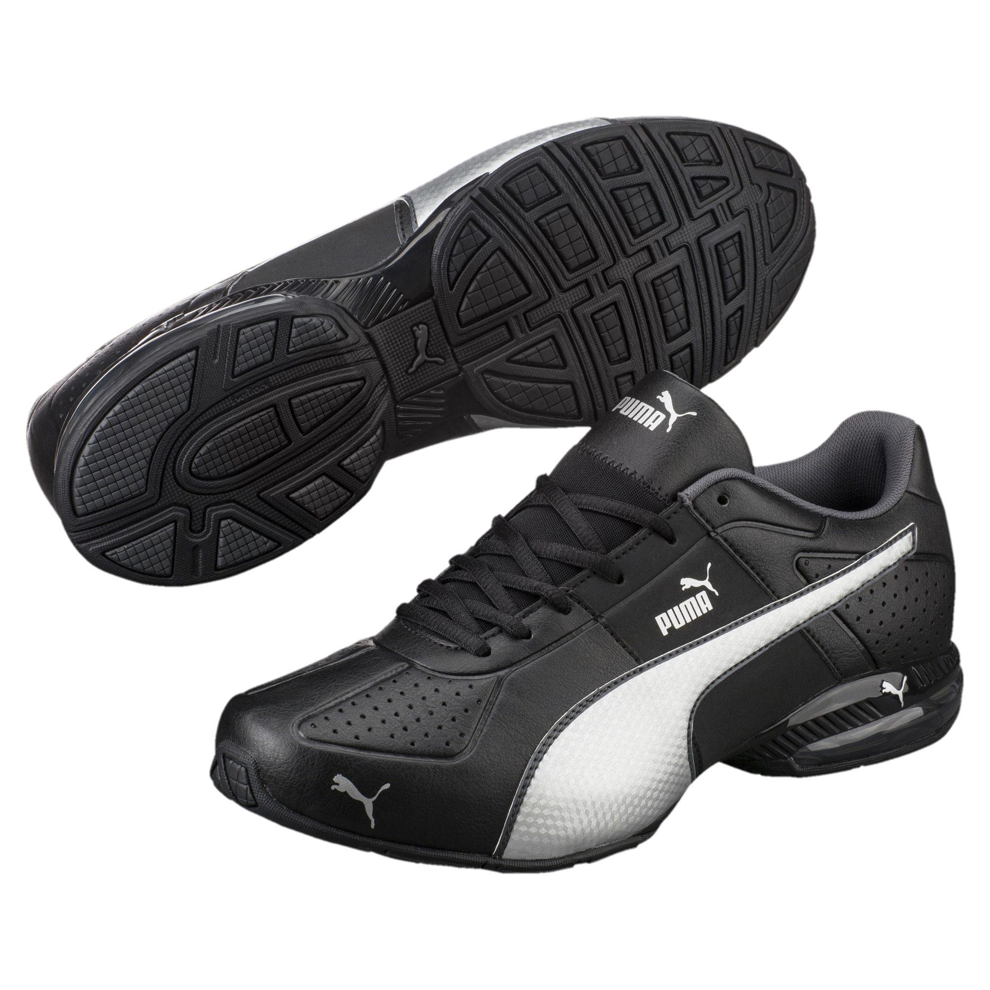 PUMA Leather Cell Surin 2 Fm Men's Running Shoes in 02 (Black) for Men ...