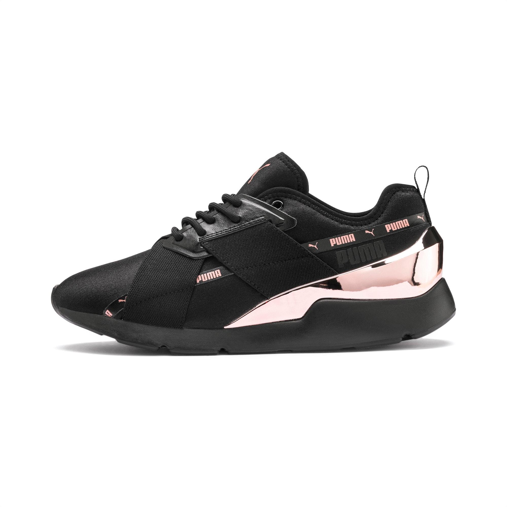 PUMA Neoprene Muse X-2 Metallic Women's Sneakers in 01 (Black) - Lyst