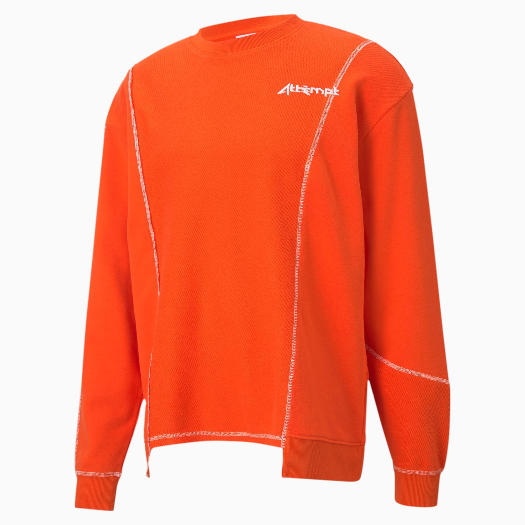 PUMA Baumwolle X ATTEMPT Deconstructed Rundhals-Sweatshirt in Orange für  Herren - Lyst