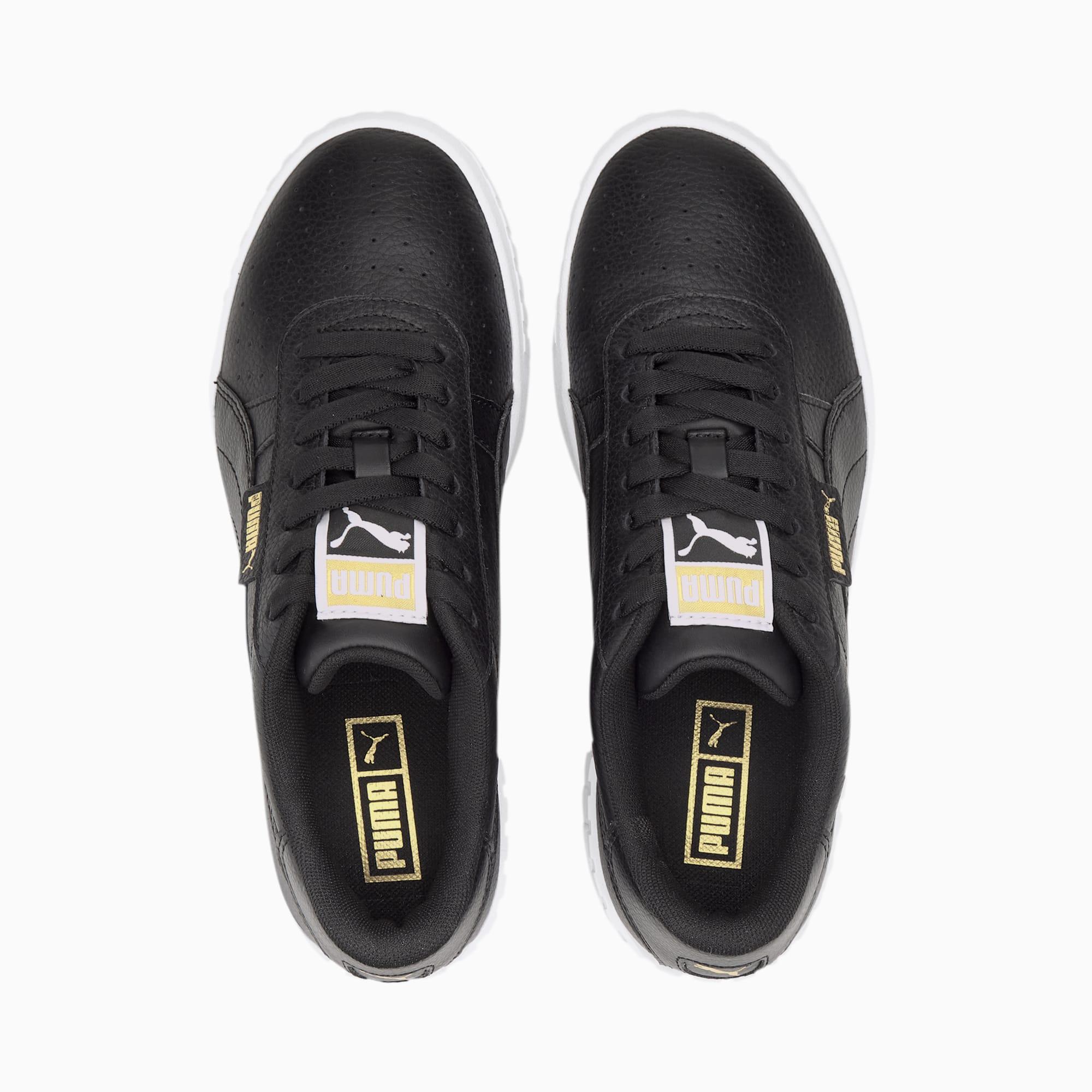 PUMA Cali Wedge Sneakers in Black - Lyst