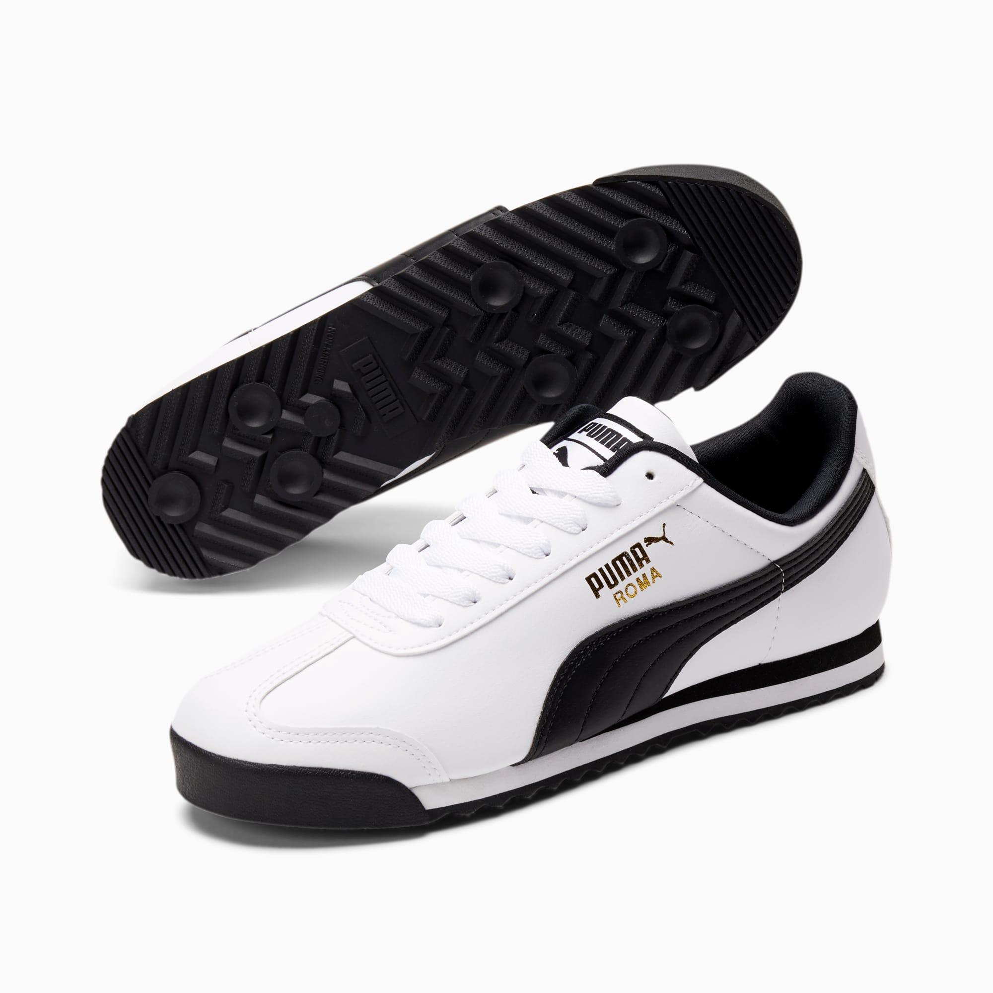 PUMA Synthetic Roma Basic Sneakers in White-Black (Black) for Men - Lyst