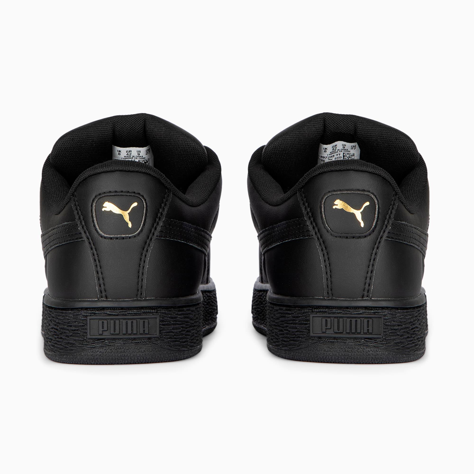 Black and gold pumas xl online
