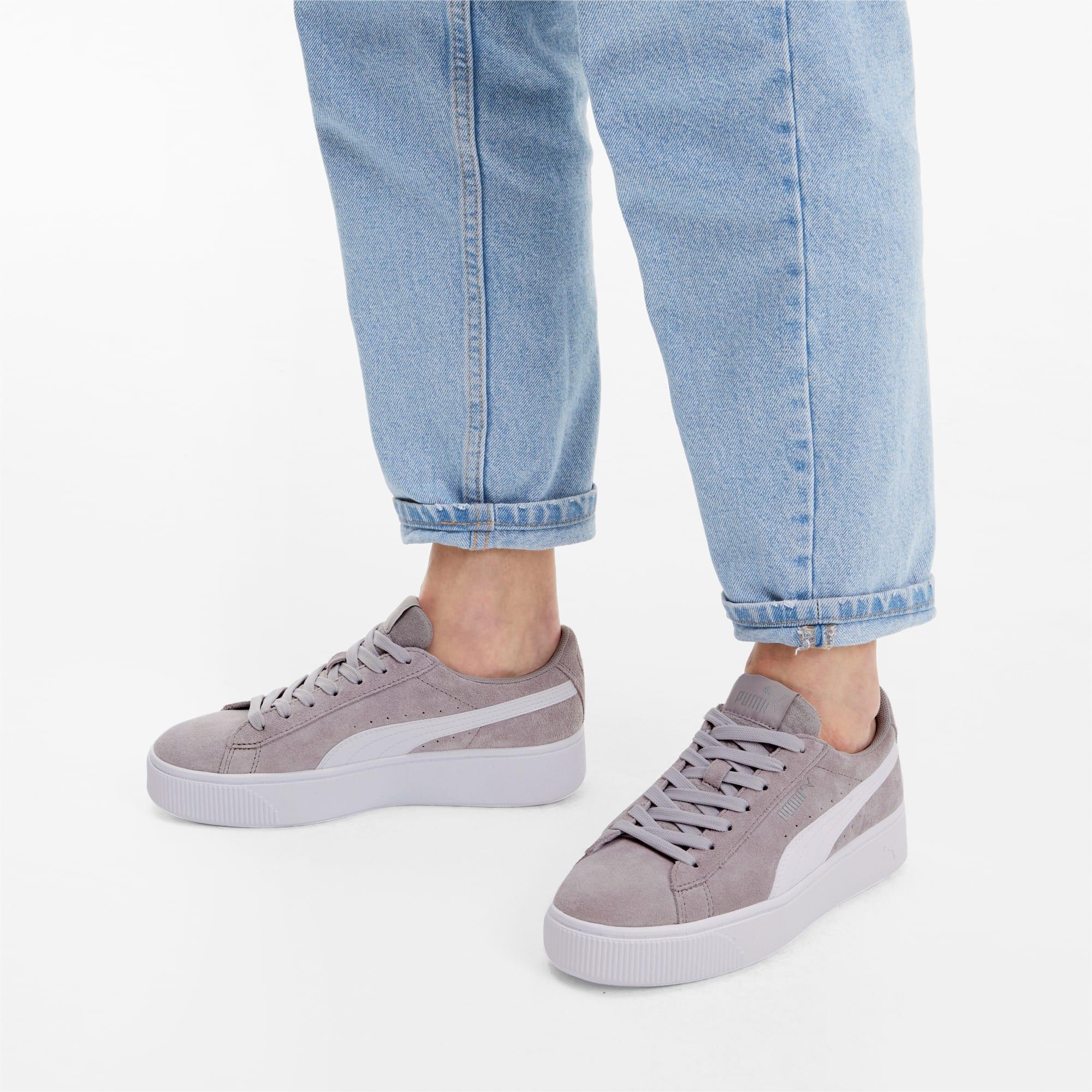 puma vikky stacked suede