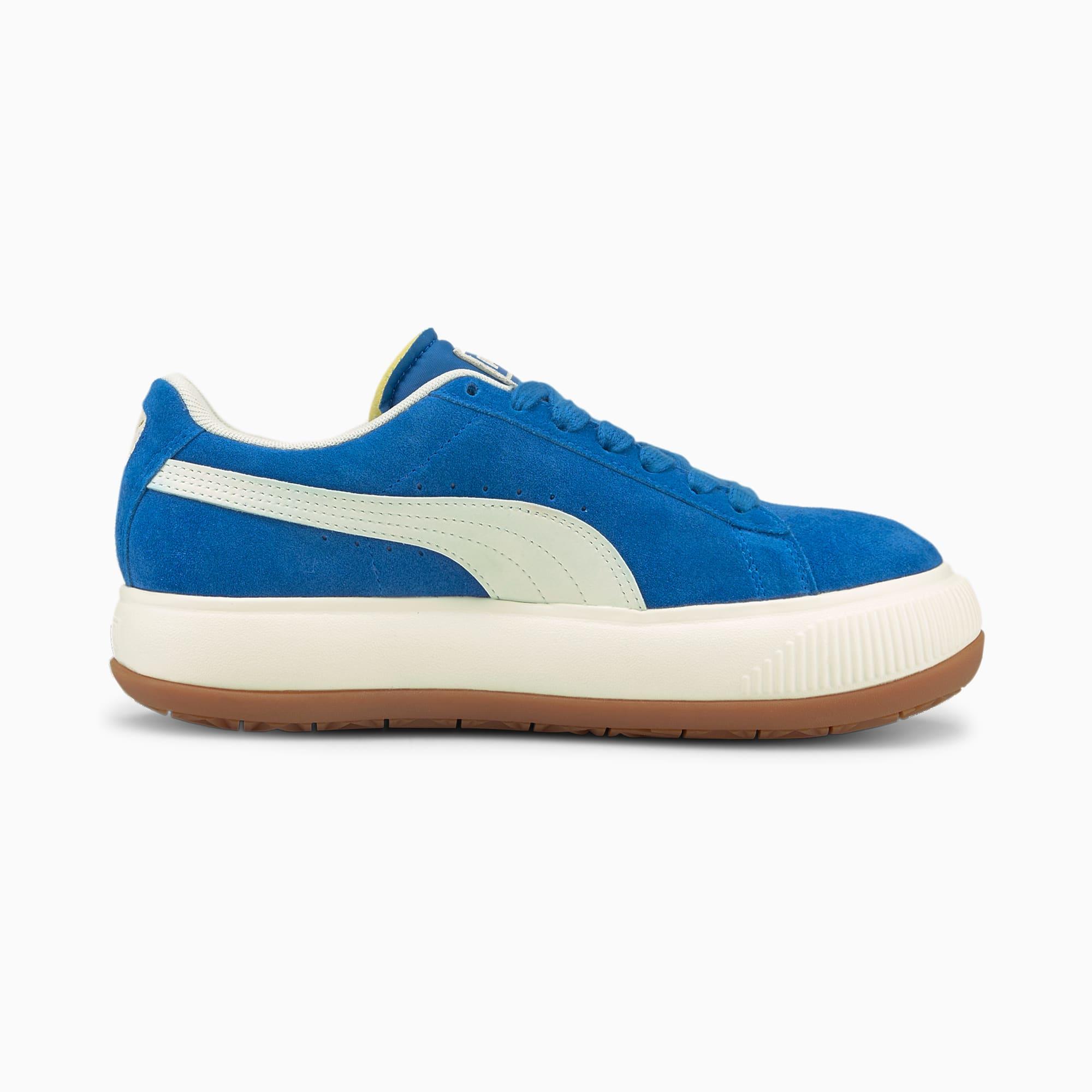 PUMA Suede Mayu Up Sneakers in het Blauw - Lyst