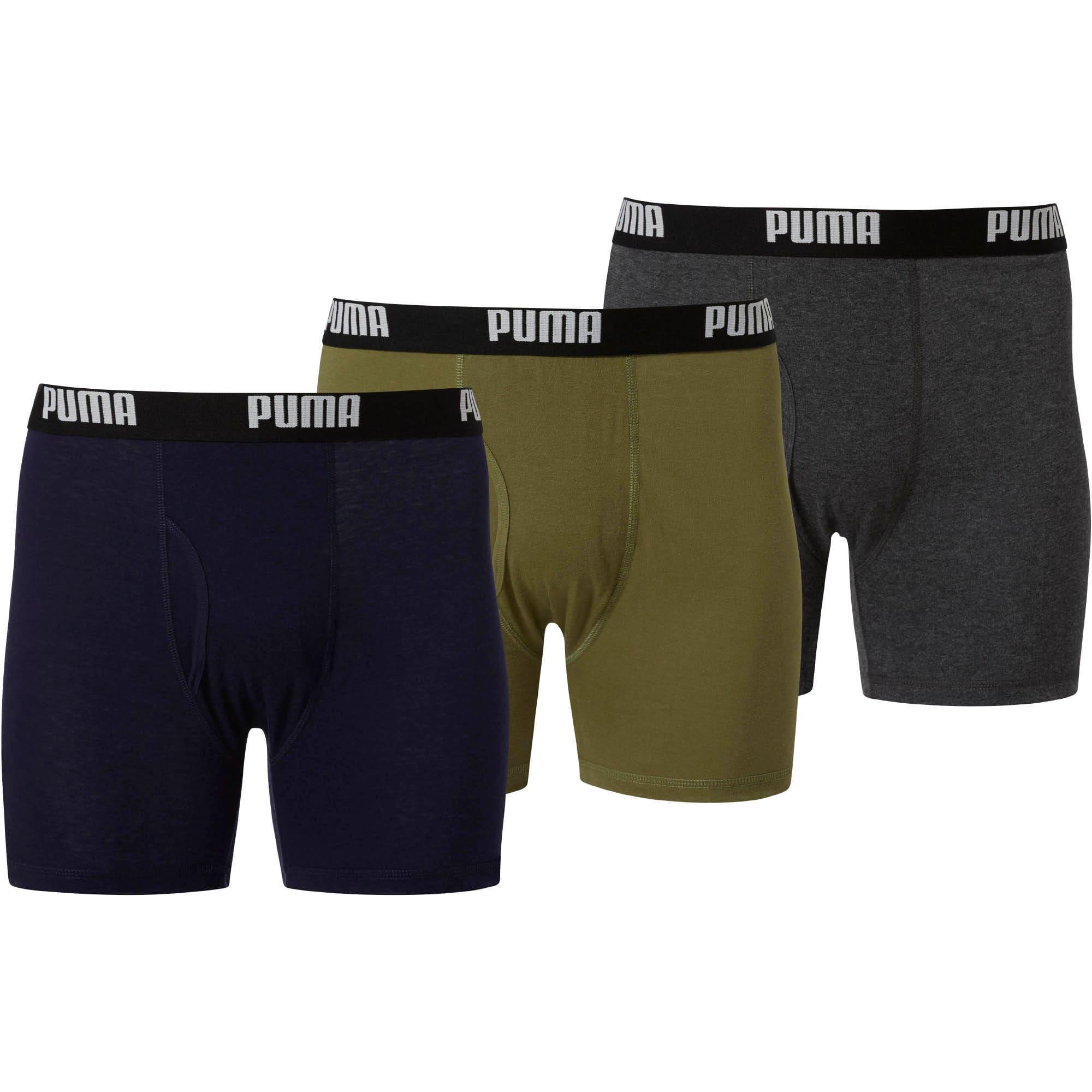PUMA Men's Cotton Boxer Briefs [3 Pack] in Olive (Green) for Men Lyst