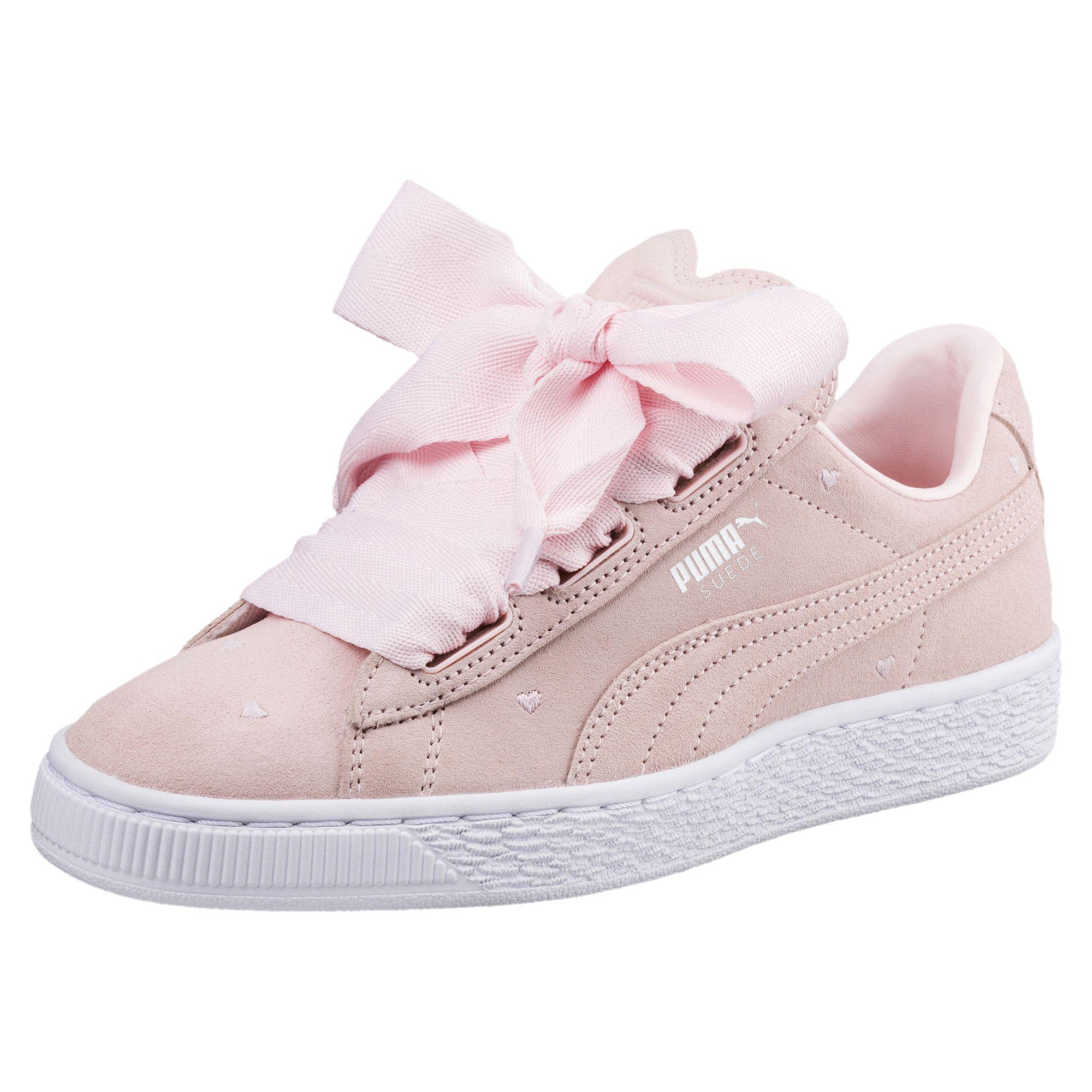PUMA Suede Heart Valentine Jr Sneakers in Pearl-Pearl (Pink) - Lyst