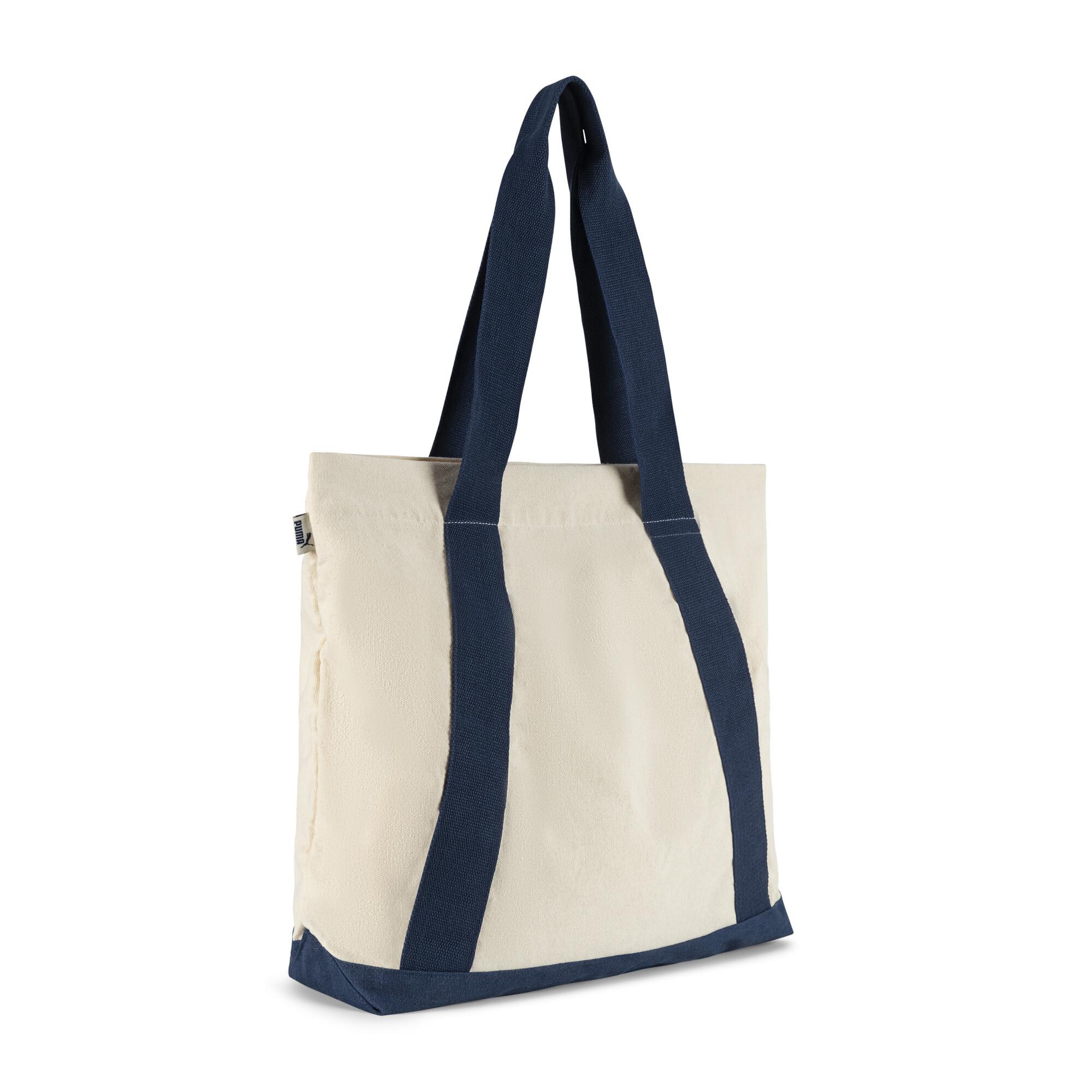 PUMA P Graphic Packable Tote ネイビーブルー Puma Blue Tote Bag
