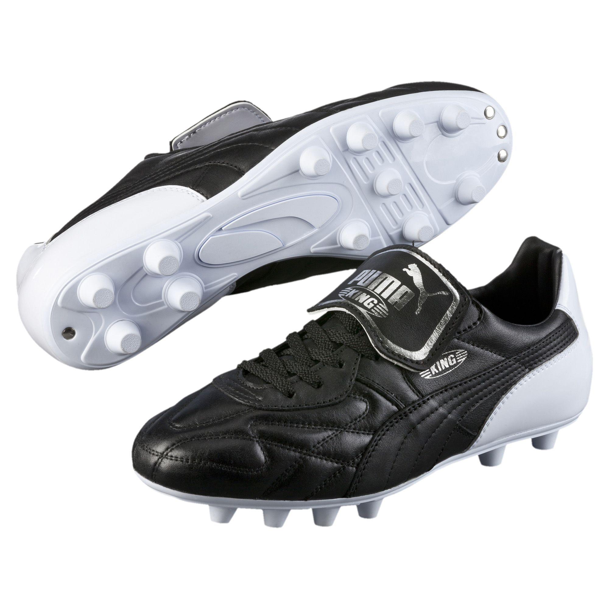 PUMA Leather King Top "made In Italy" Pl Fg Men's Firm Ground Soccer Cleats  in Black for Men - Lyst