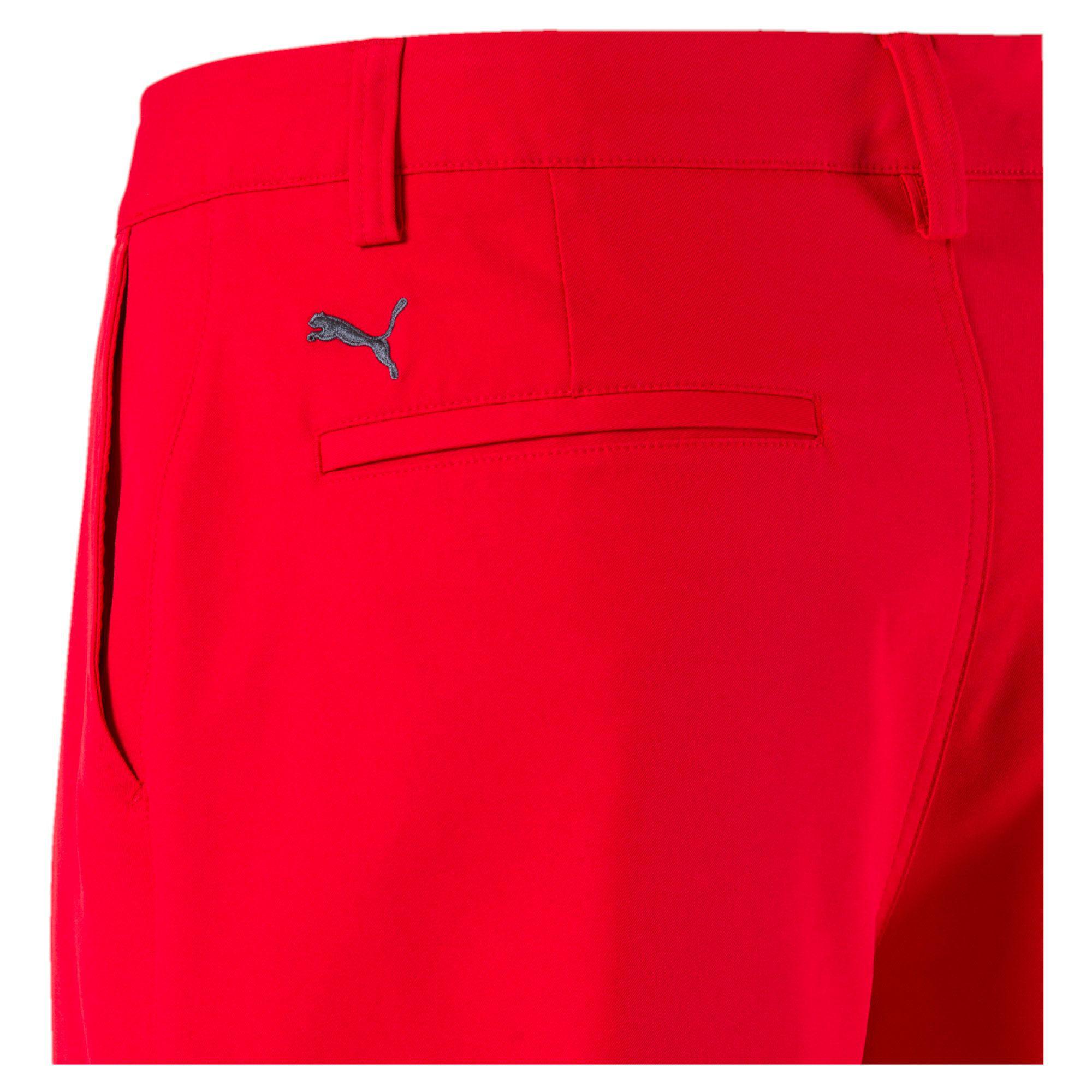 red puma golf pants