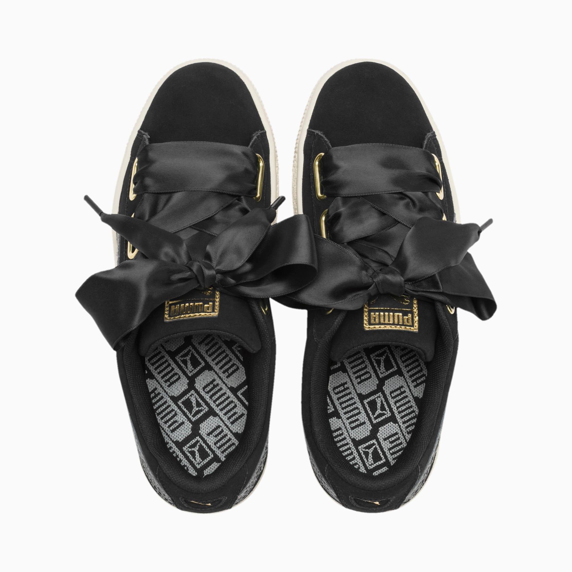 suede heart snake lux women's sneakers