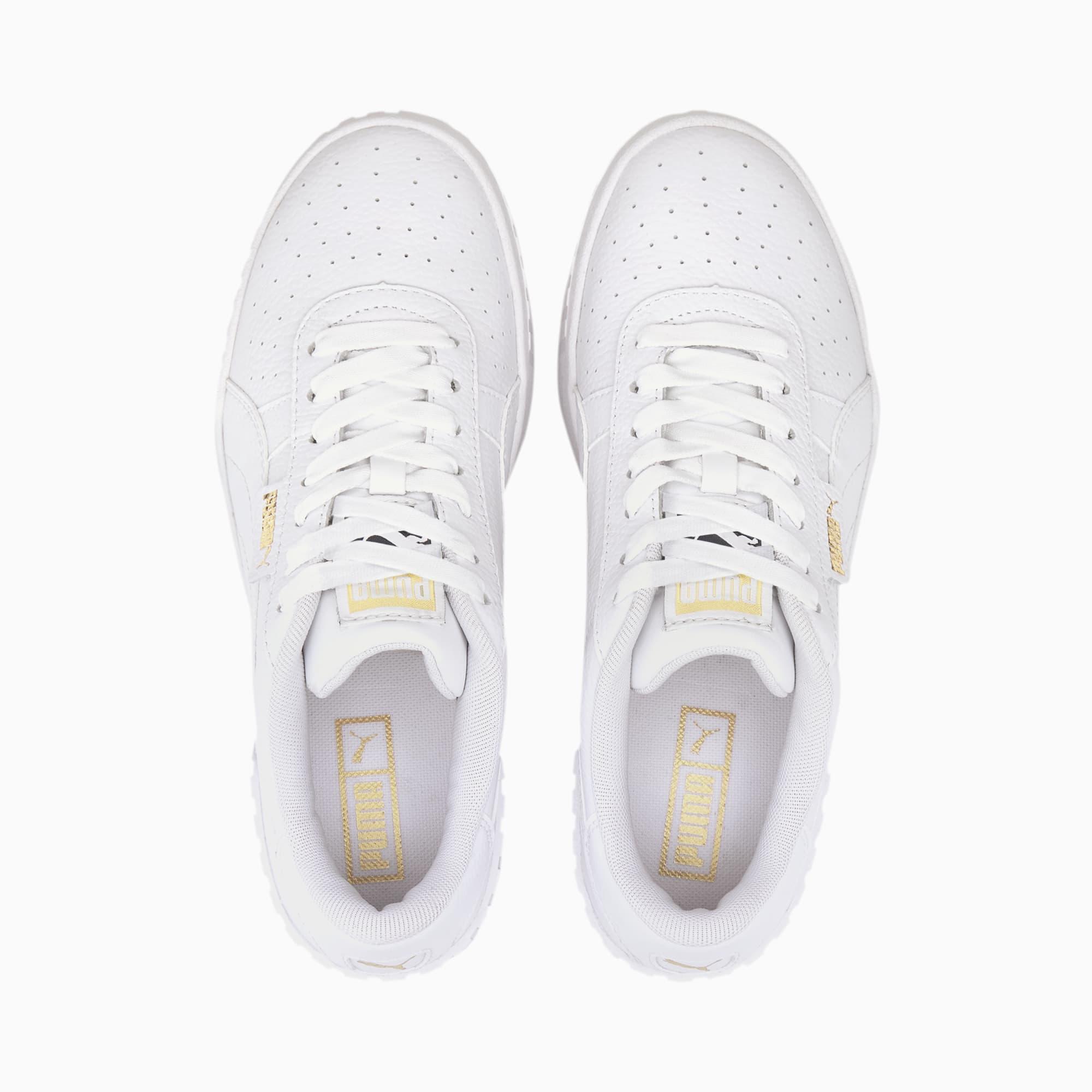 puma cali white wedge