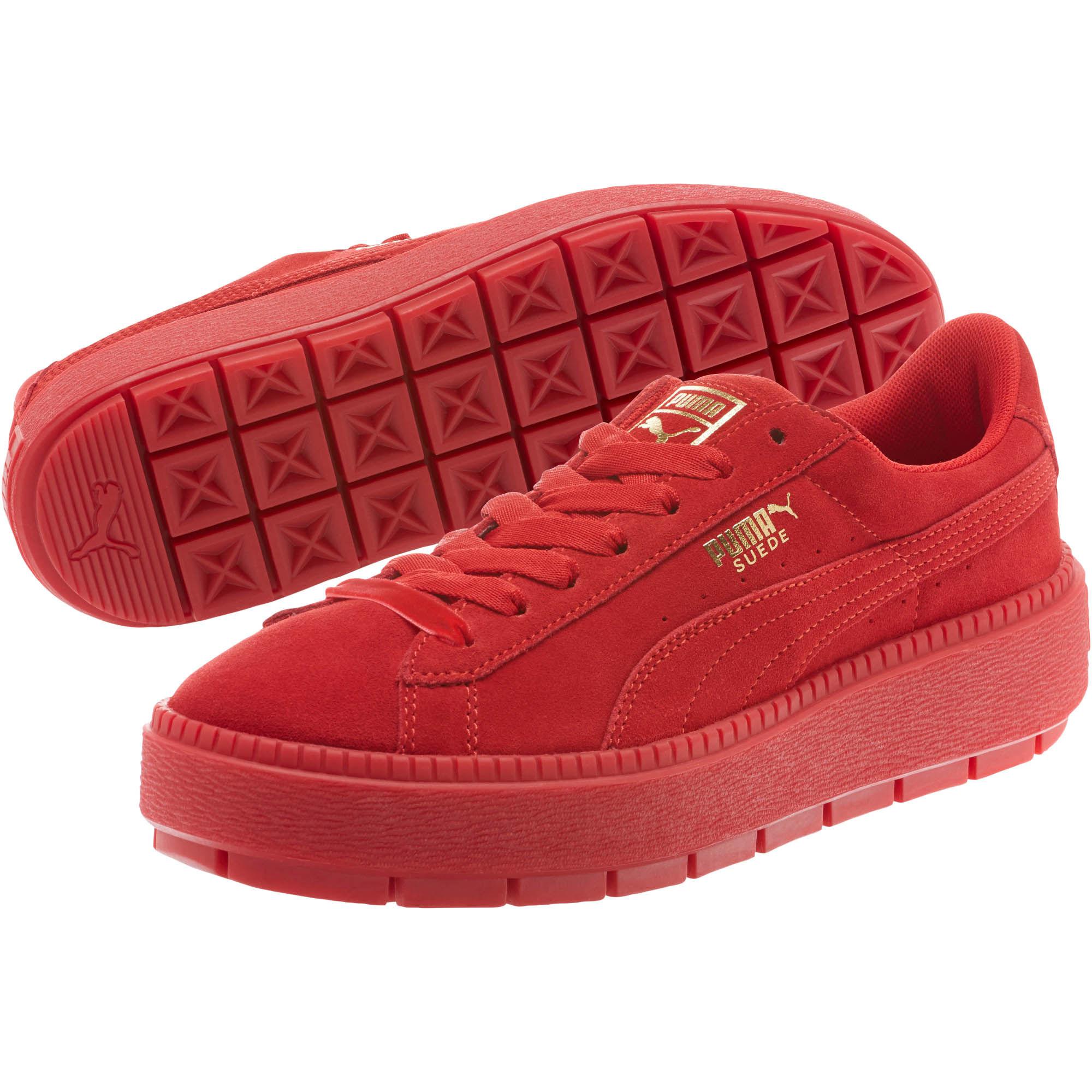 PUMA Suede Platform Trace Valentine's Day Women's Sneakers in Red - Lyst