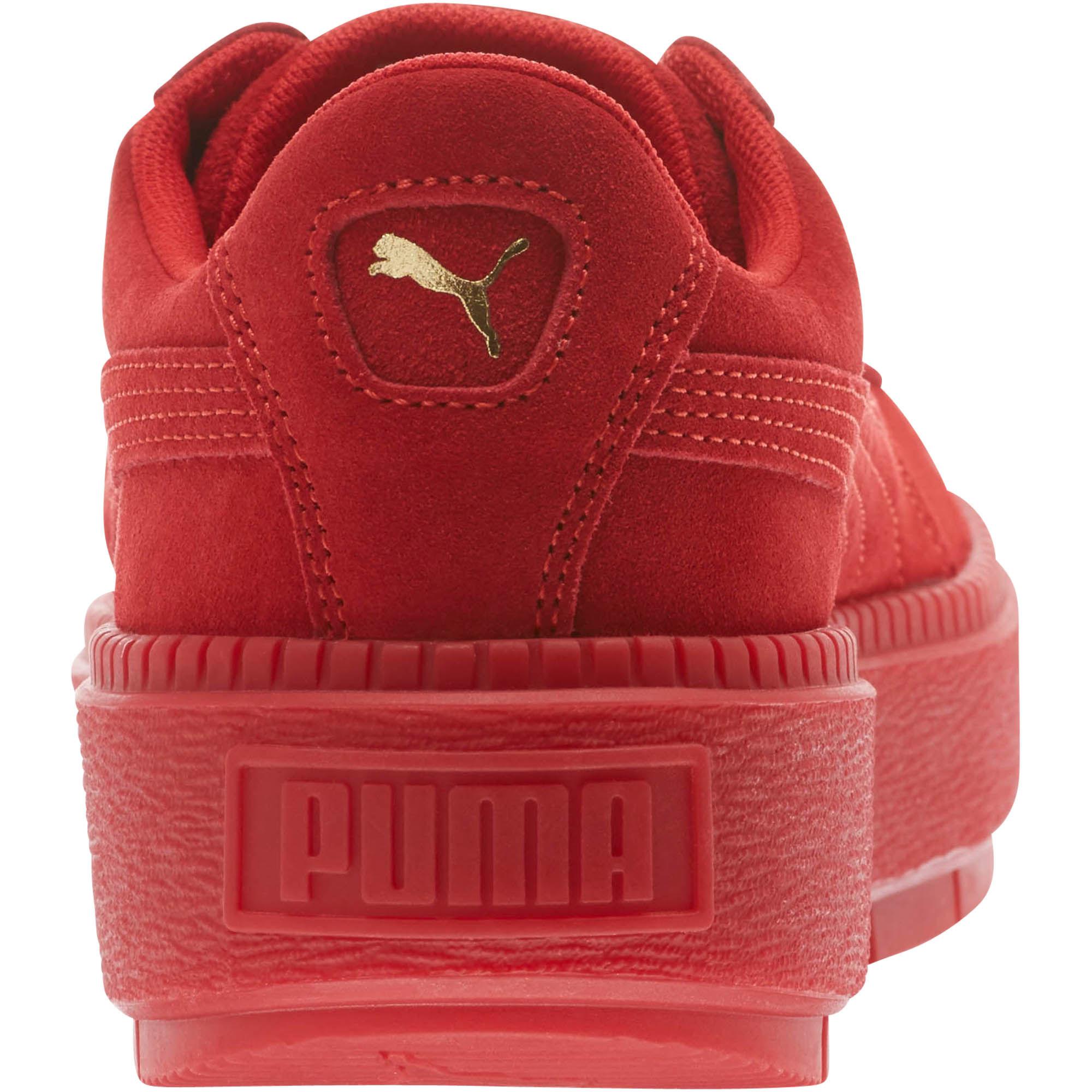 puma suede platform trace red