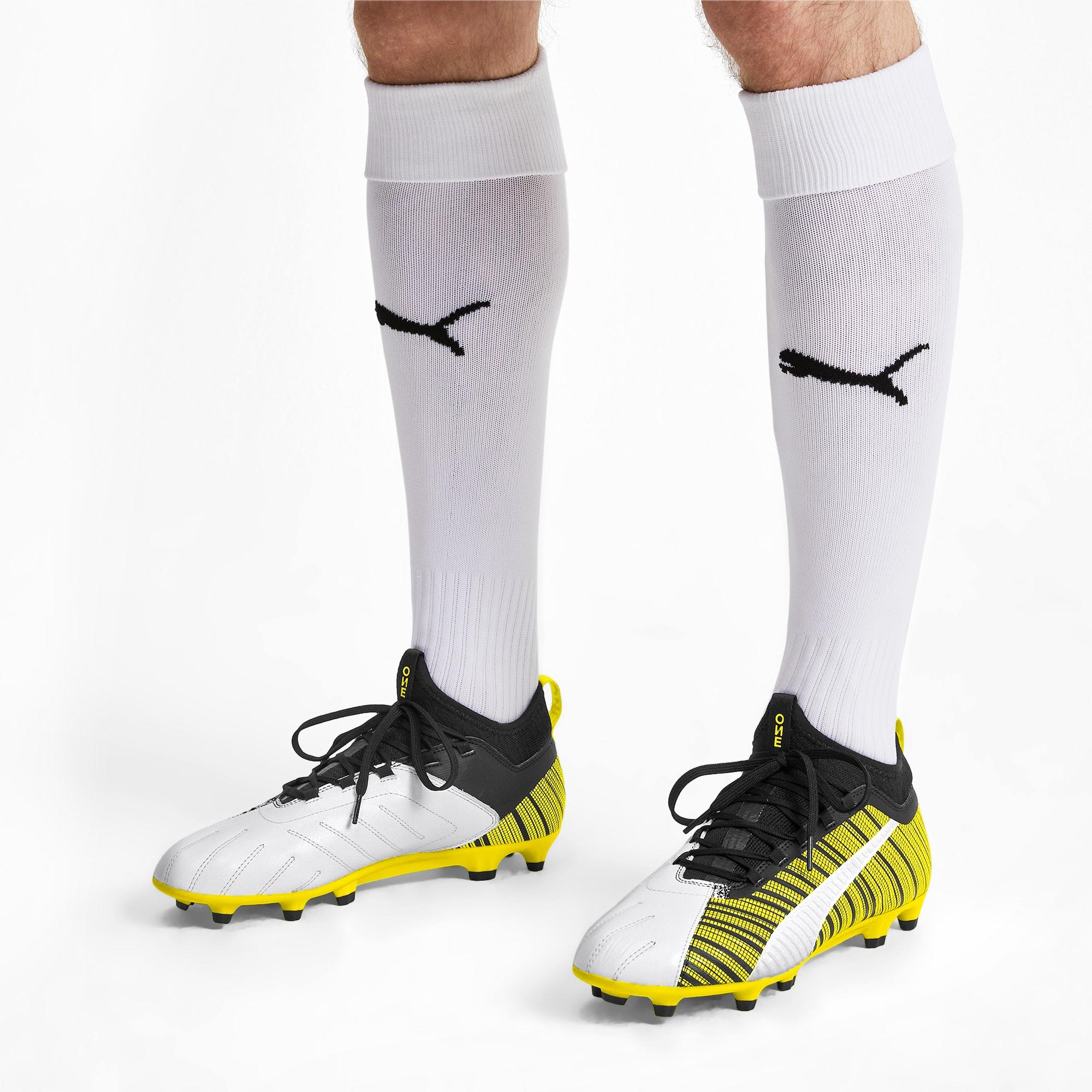 PUMA Leather One 5.3 Fg/ag Men's Soccer Cleats in Yellow for Men Lyst