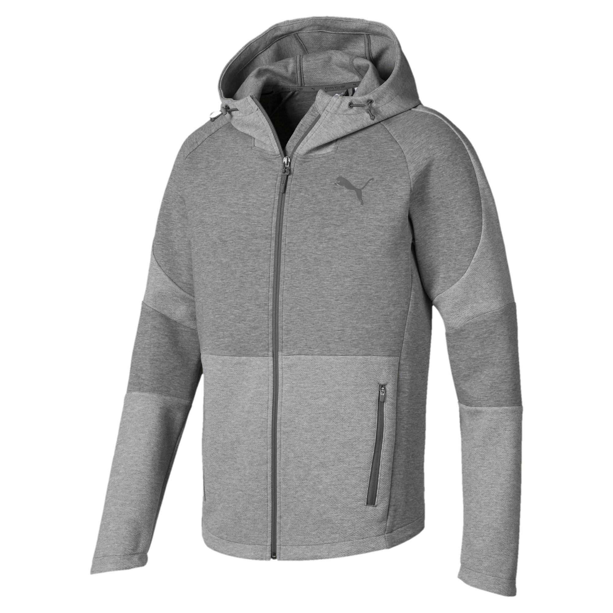 PUMA Synthetic Evostripe Move Hooded Jacket in 03 (Gray) for Men - Lyst