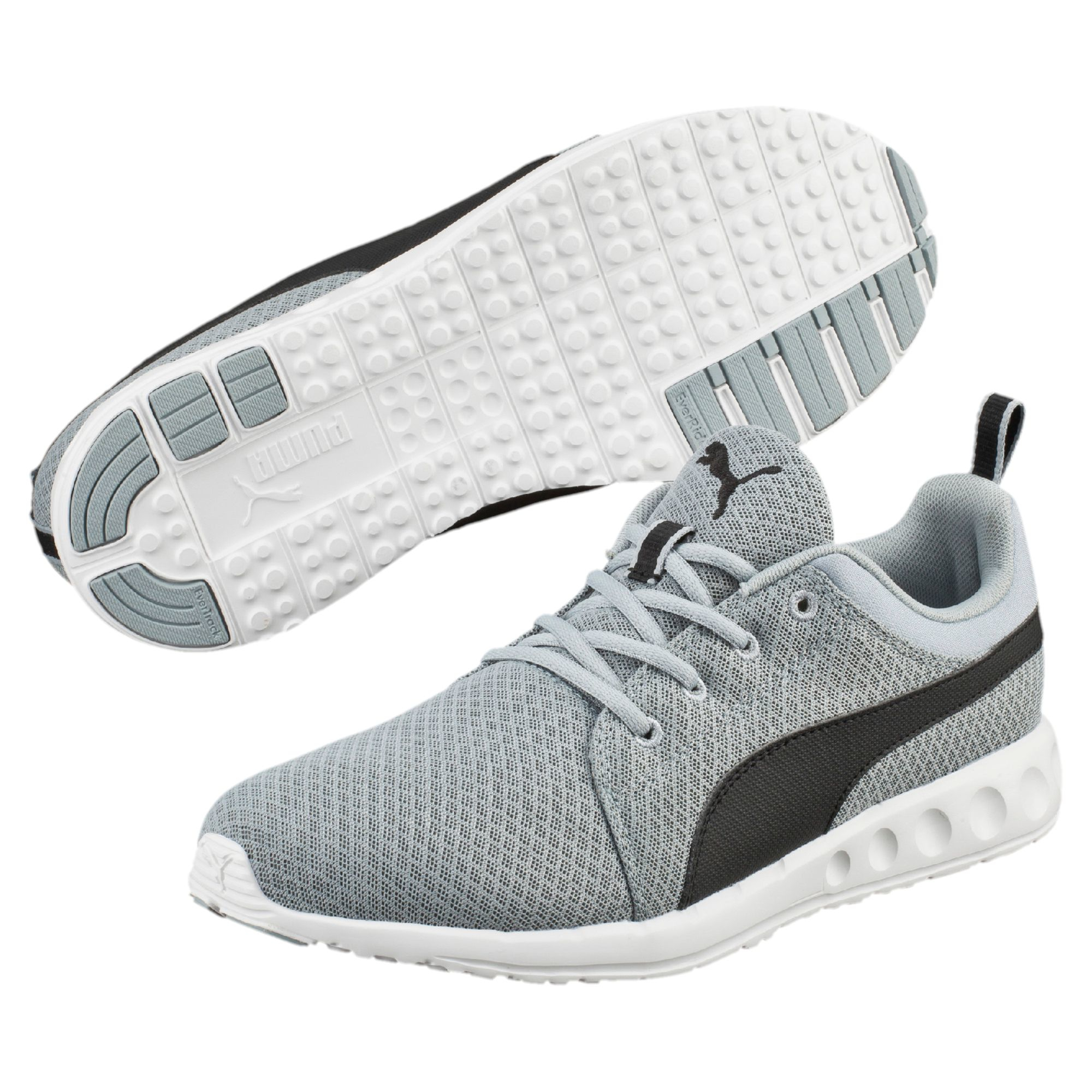 puma gray sport shoes