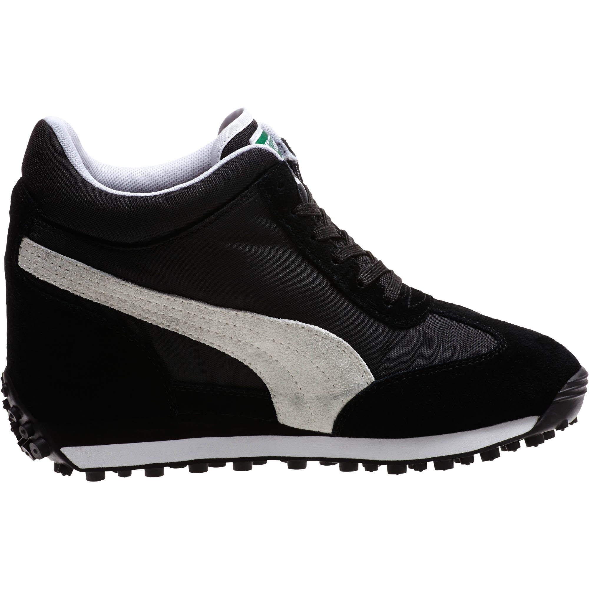 PUMA Synthetic Easy Rider Wedge Lo Women's Wedge Sneakers in Black - Lyst