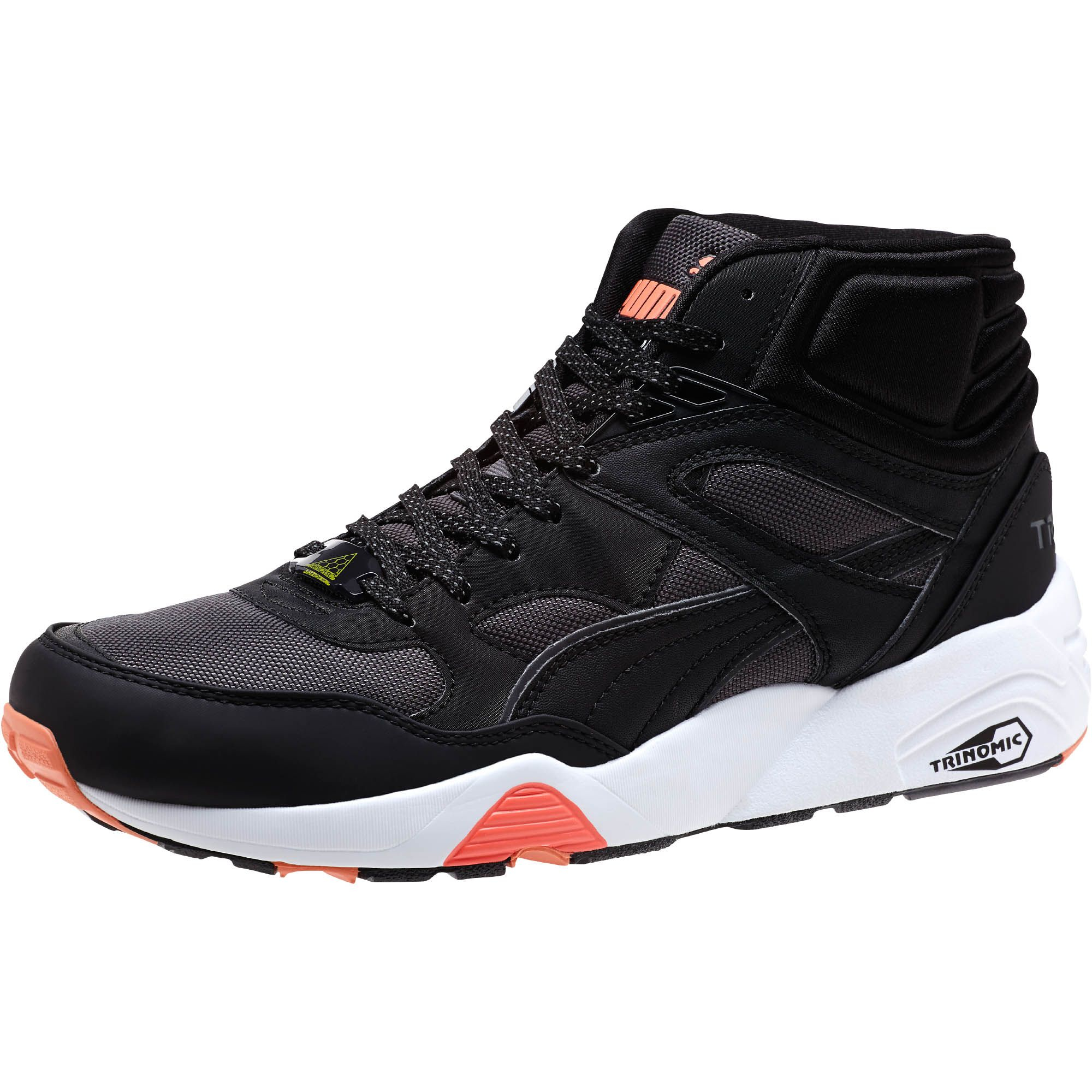PUMA Leather R698 Winter Mid Men's Sneakers in Black for Men - Lyst