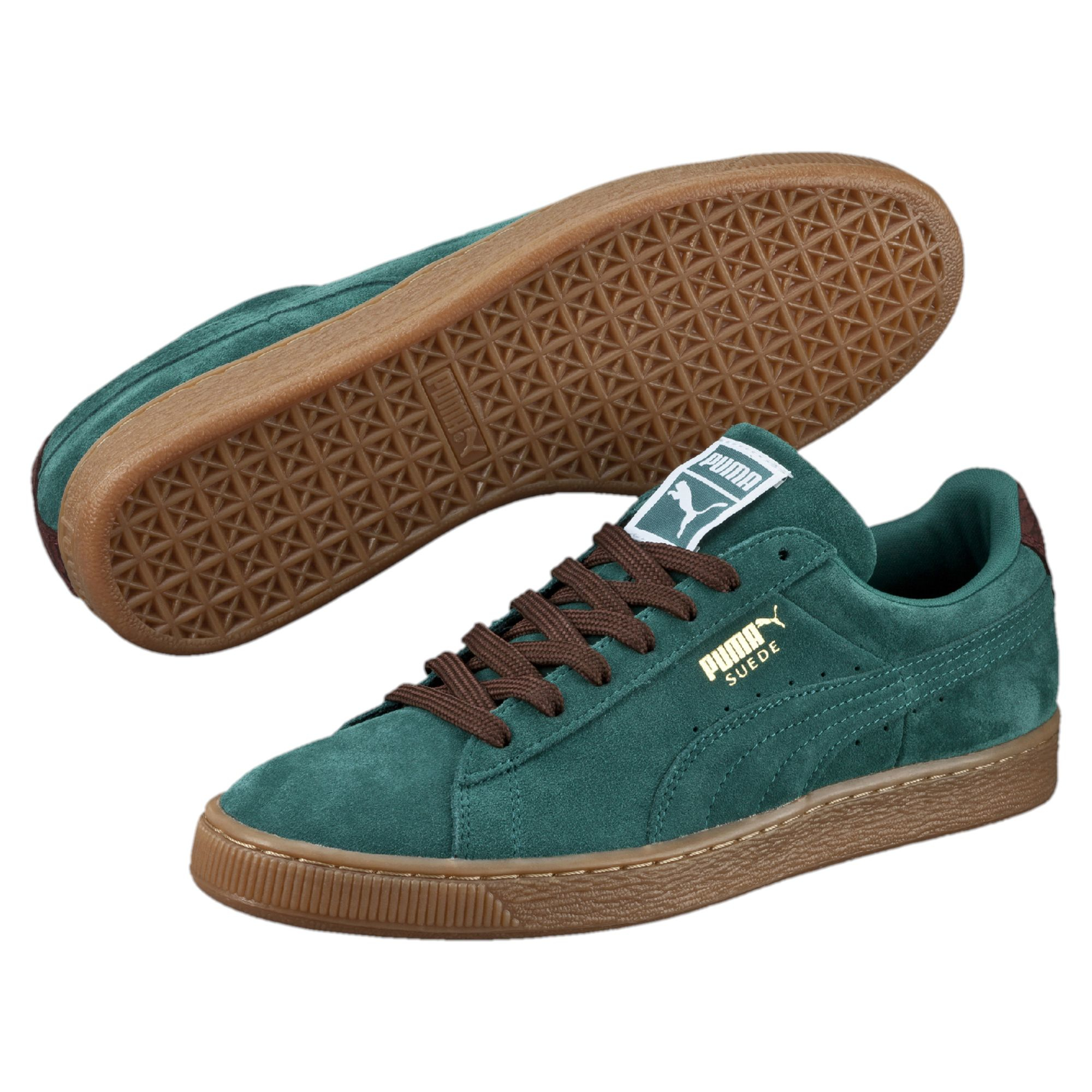 Lyst - PUMA Suede Classic Casual Men's Sneakers in Green for Men