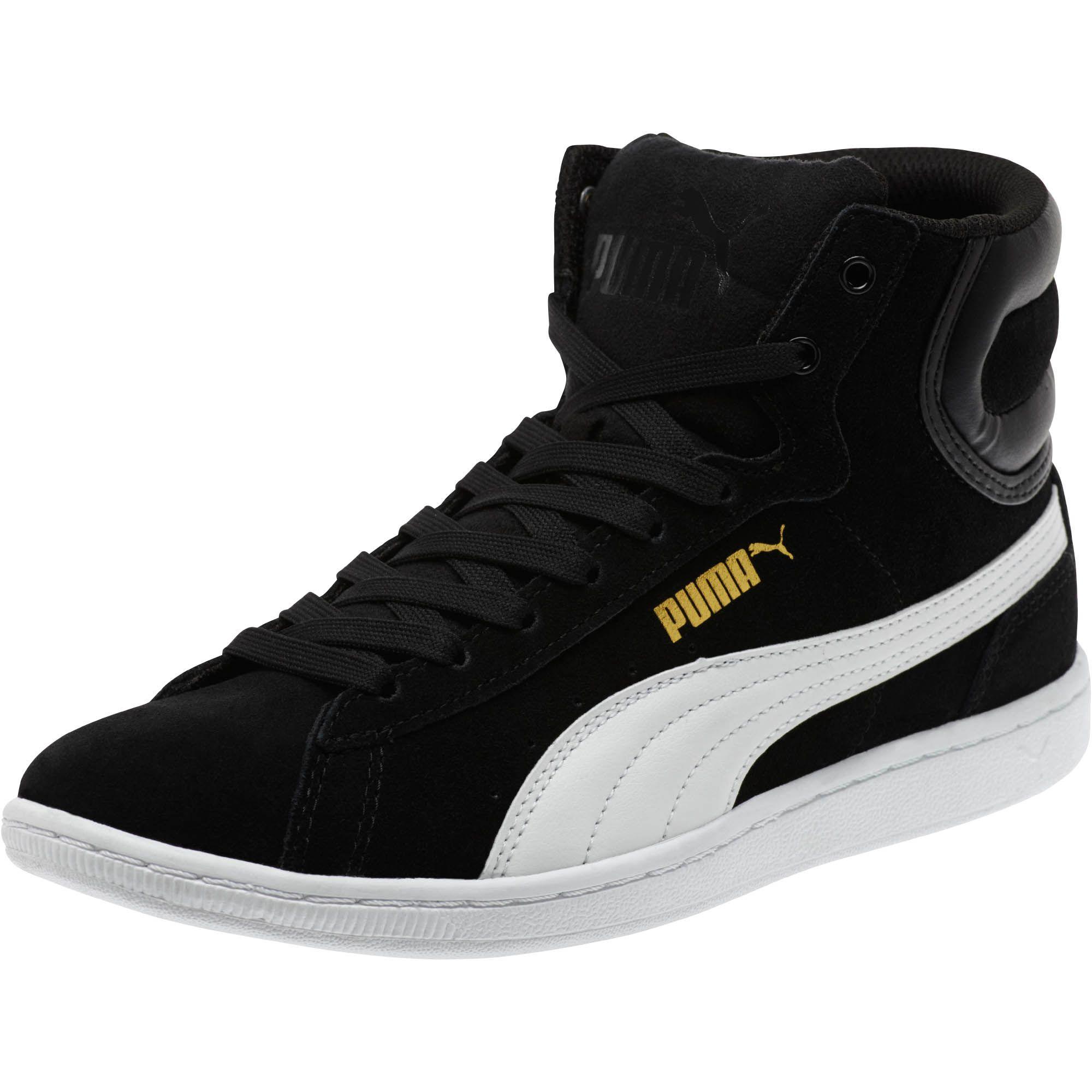 Puma Vikky Softfoam Mid Women's Sneakers in Black | Lyst