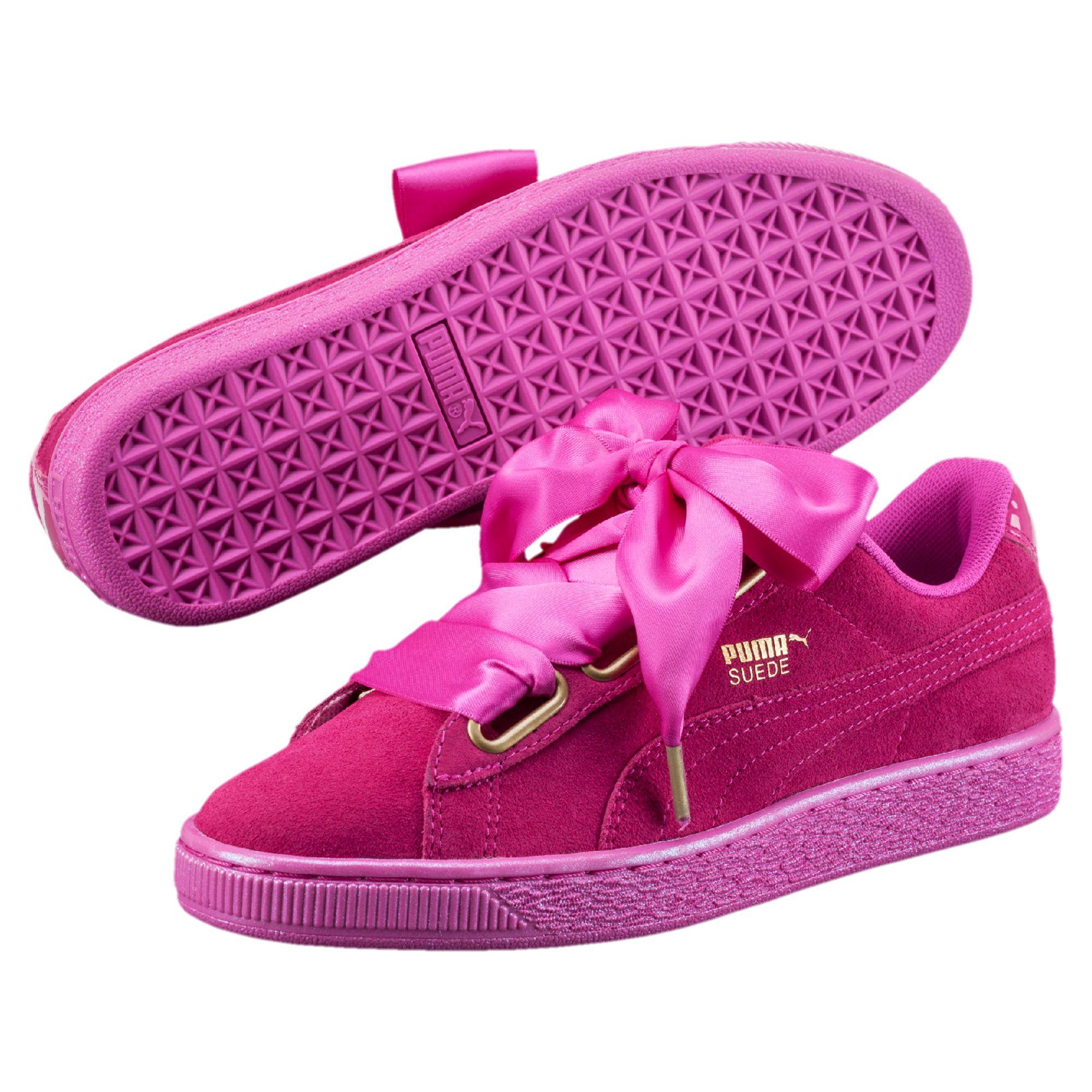 PUMA Suede Low-Top Sneakers in Pink | Lyst