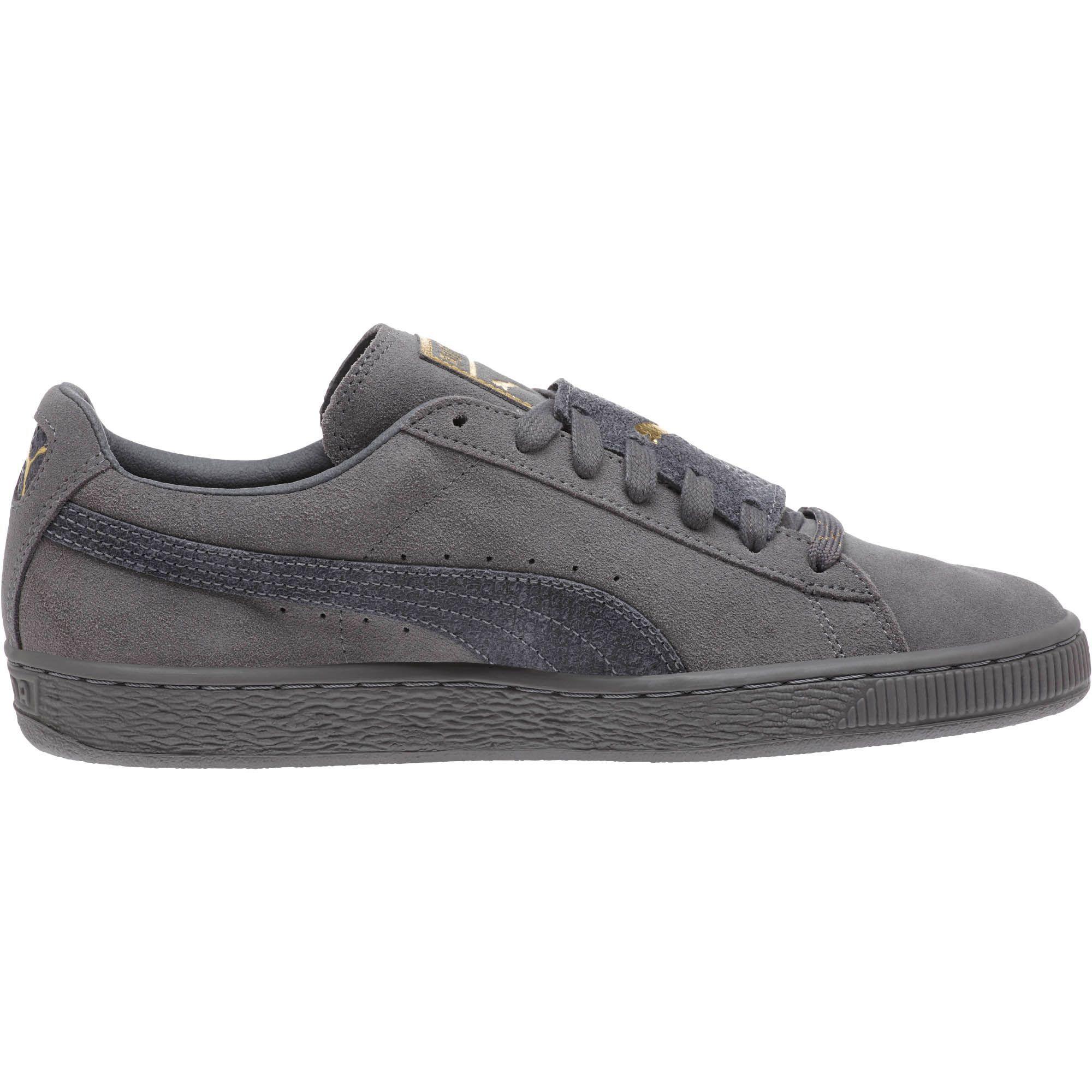 PUMA Suede Classic Epic Snake Gold Men's Sneakers in Gray for Men | Lyst