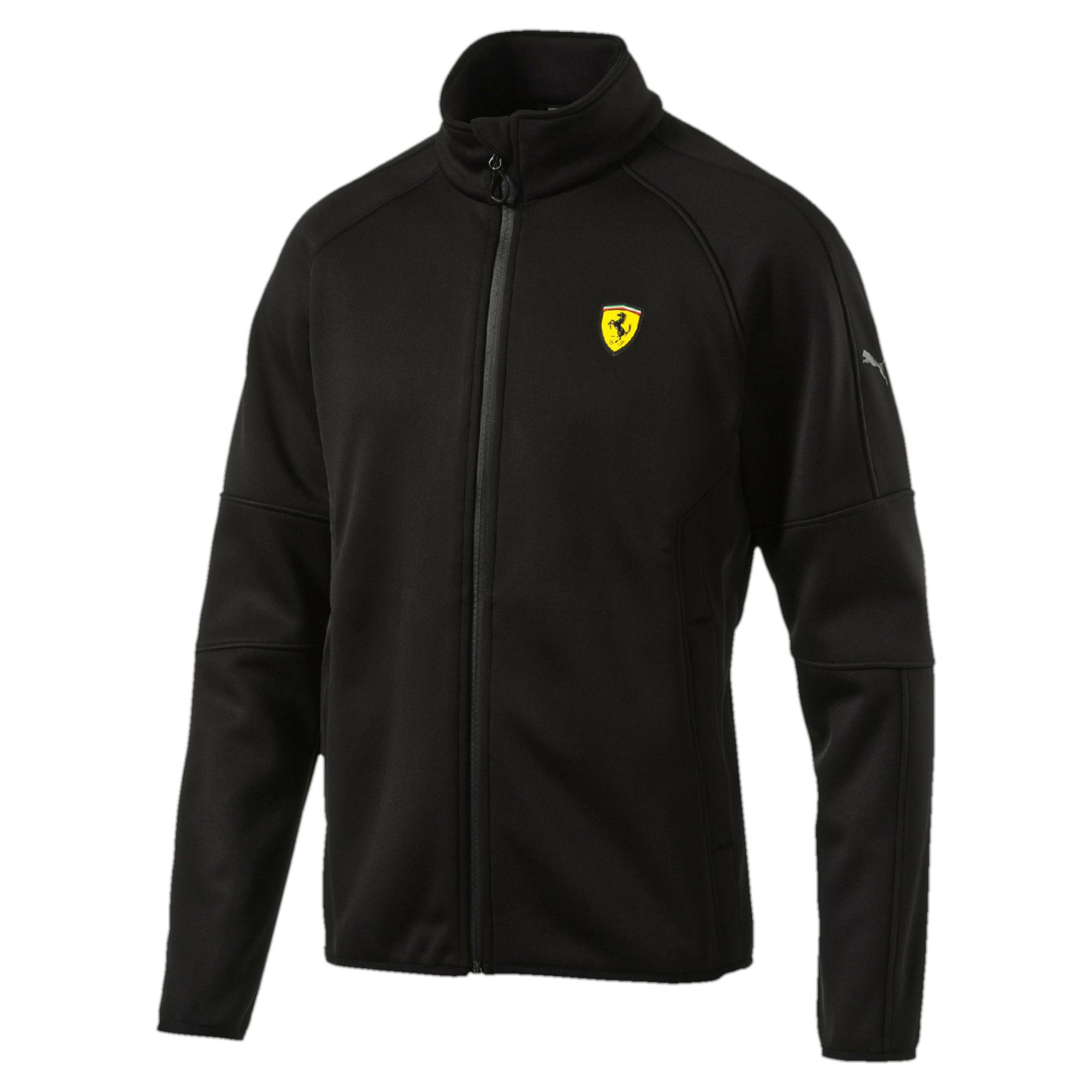PUMA Synthetic Ferrari Softshell Jacket in Black for Men - Lyst