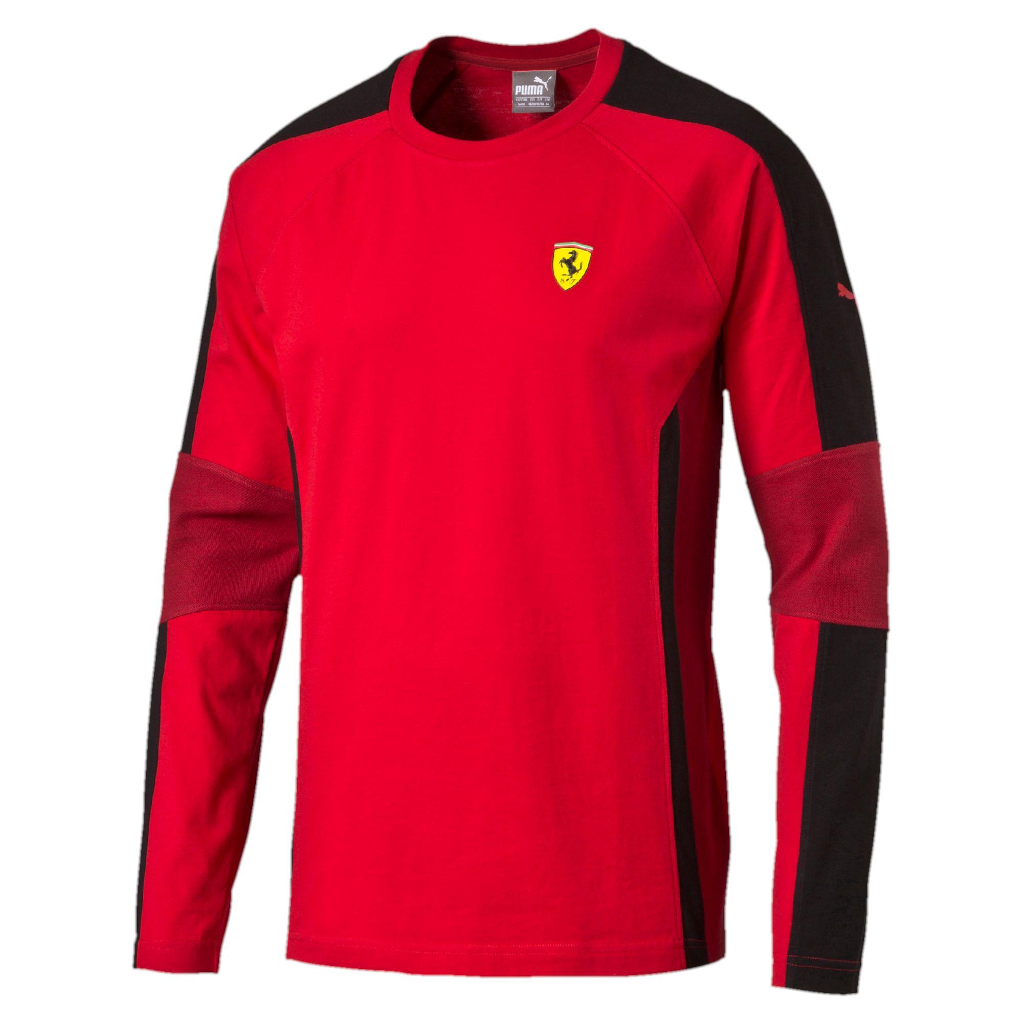 PUMA Cotton Ferrari Long Sleeve T-shirt in Red for Men | Lyst