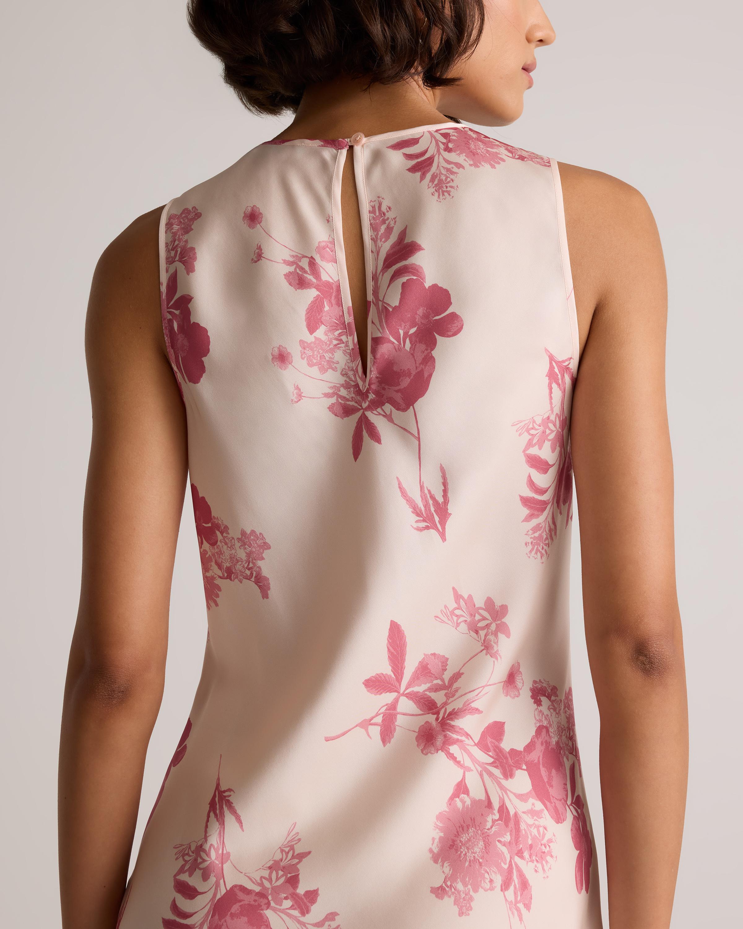 knee length dresses for ladies The Sleep Code Washable Silk Midi Slip Dress main image 0
