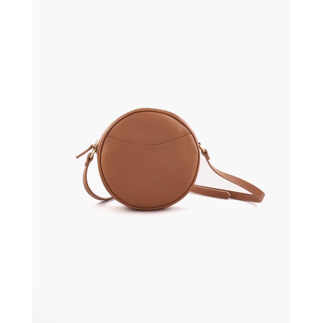 Quince Italian Leather Circle Crossbody Bag in Brown Lyst