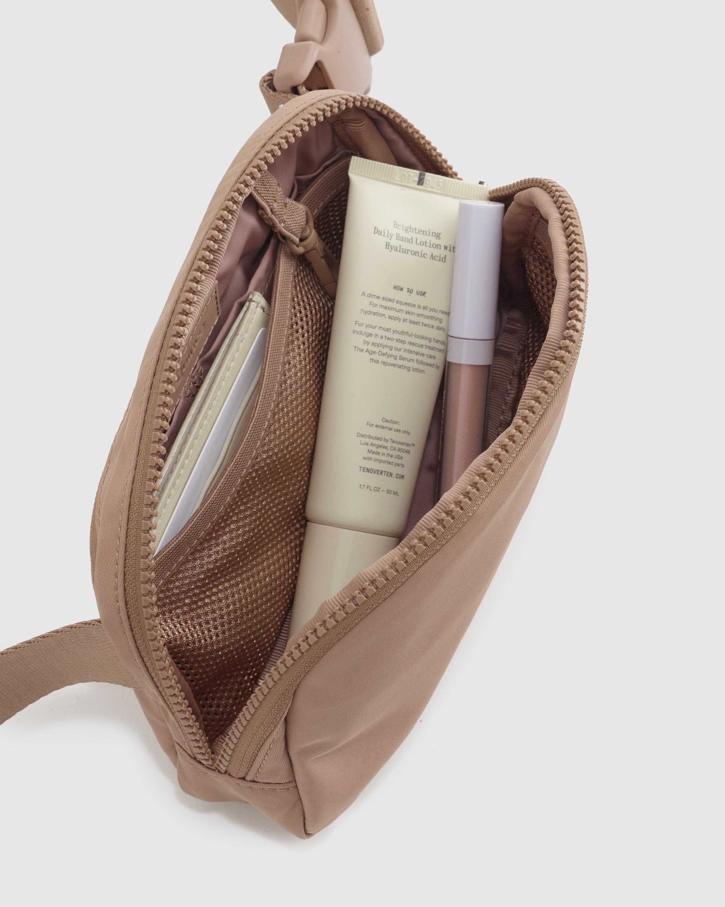 Women's Revive Nylon Belt Bag in Latte by Quince