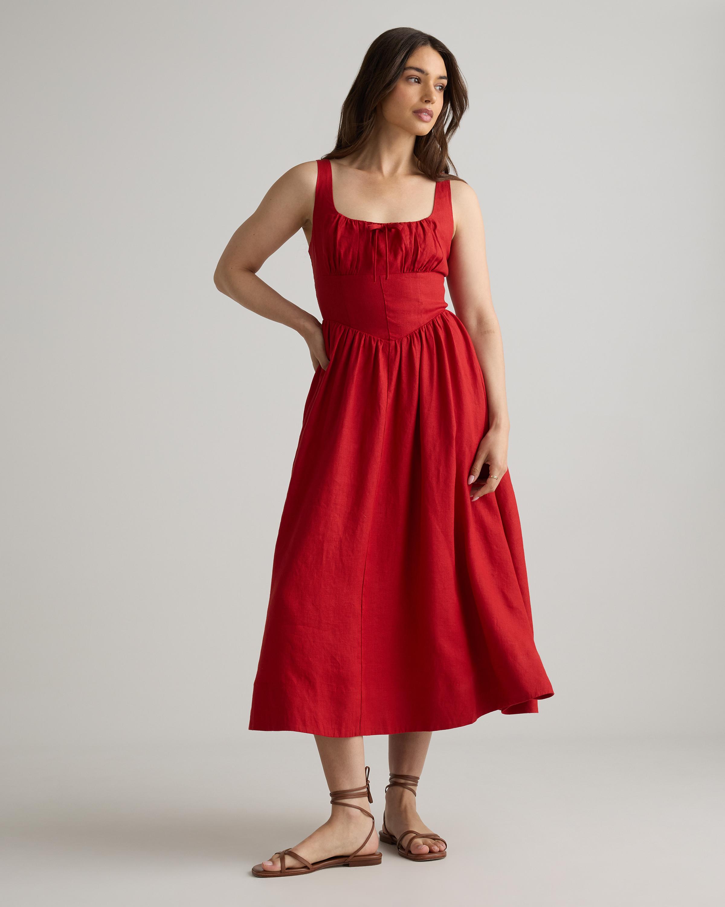 strapless open back dress Ireland Dress, Utility Dress, Red main image 0