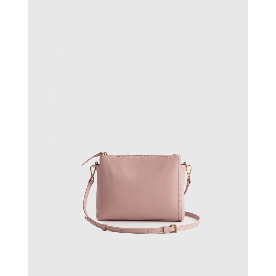 Quince Italian Leather Triple Compartment Crossbody in Pink Lyst