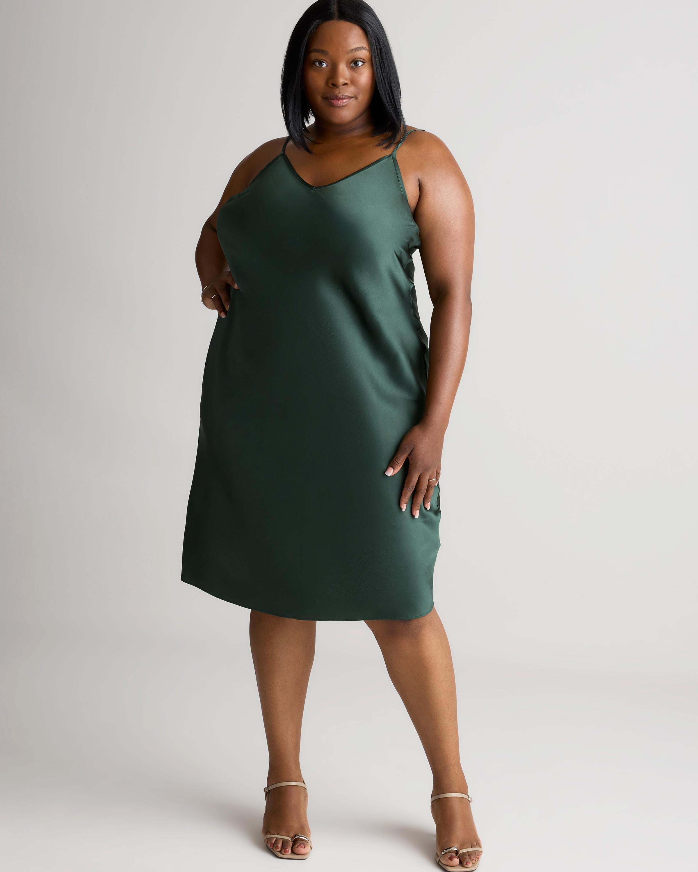slim fit dress slacks Standards & Practices Maxi Slip Dress - Green main image 0