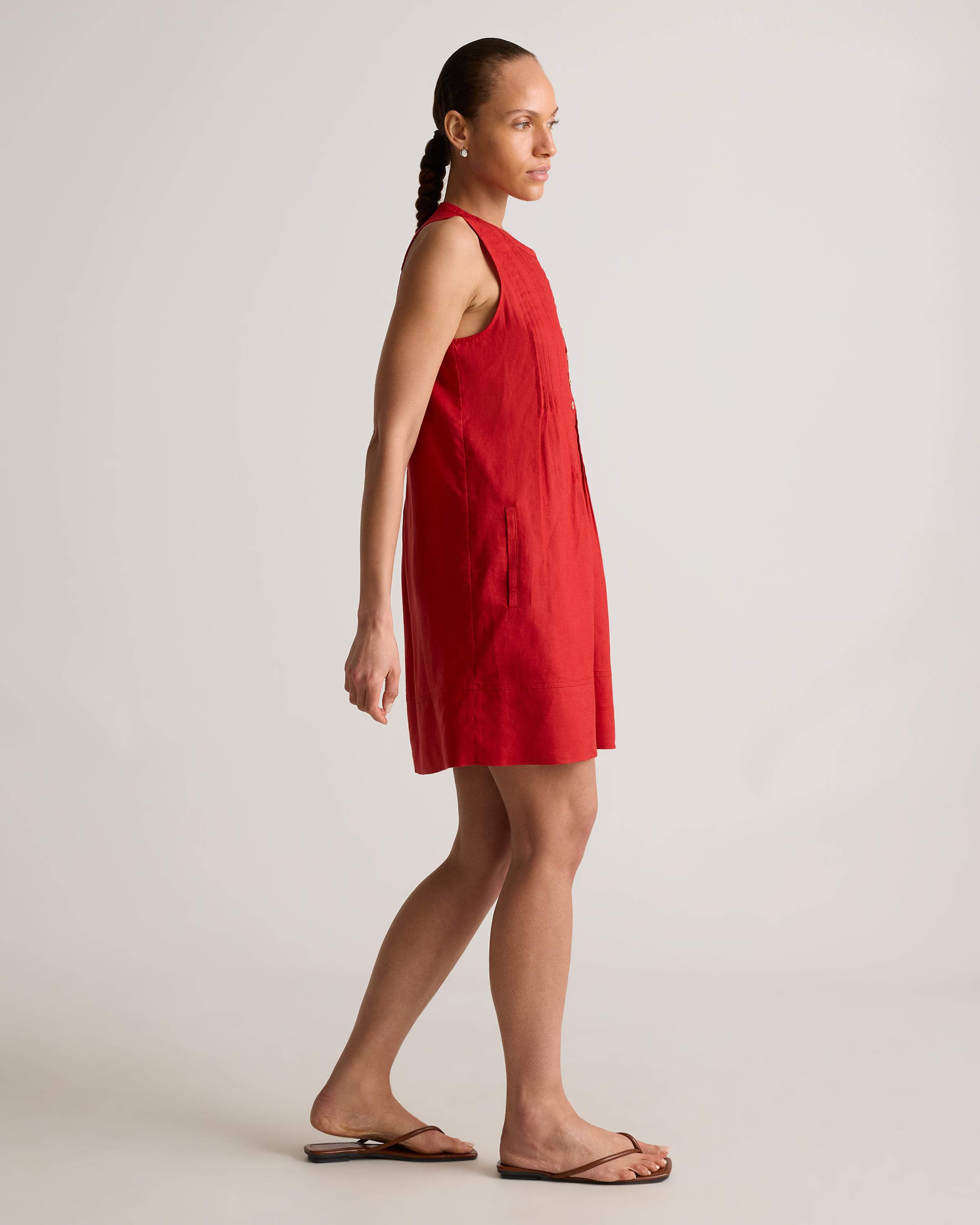 chinese dress ladies 100% Linen Sleeveless A-Line Maxi Dress Tara, Sage Apple / L main image 1