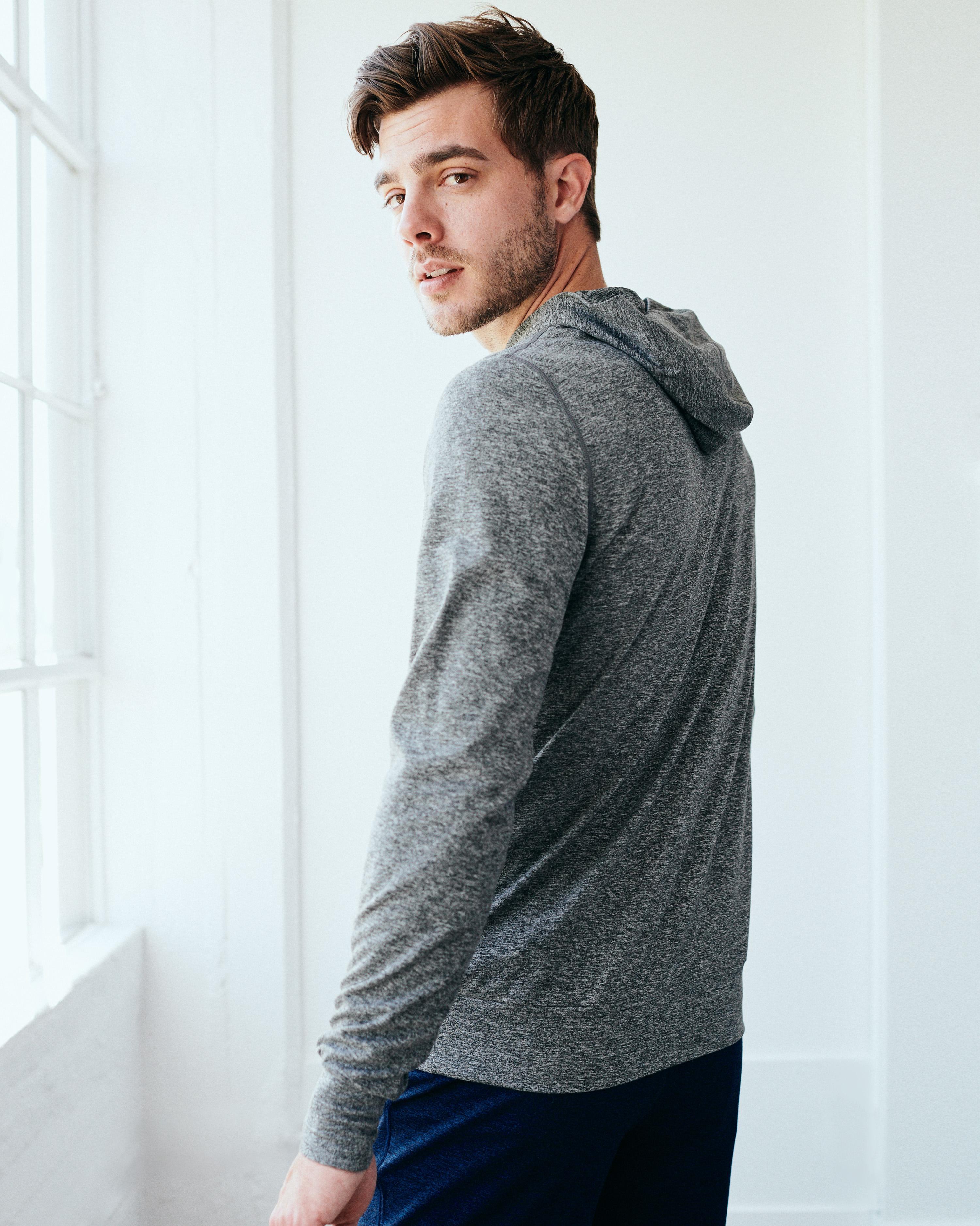 Quince Super Soft Performance Hoodie Pullover in Gray for Men