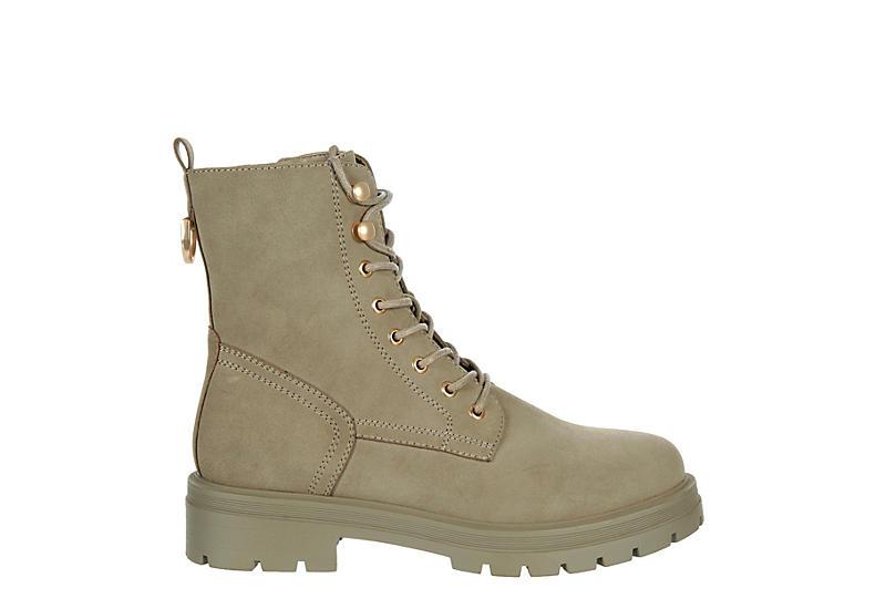 Limelight Dylan Combat Boot in Green Lyst