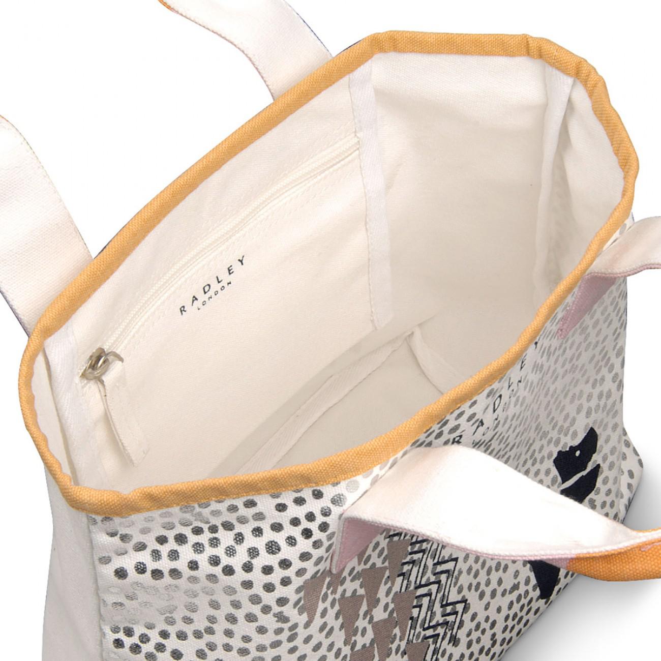 radley small canvas grab bag