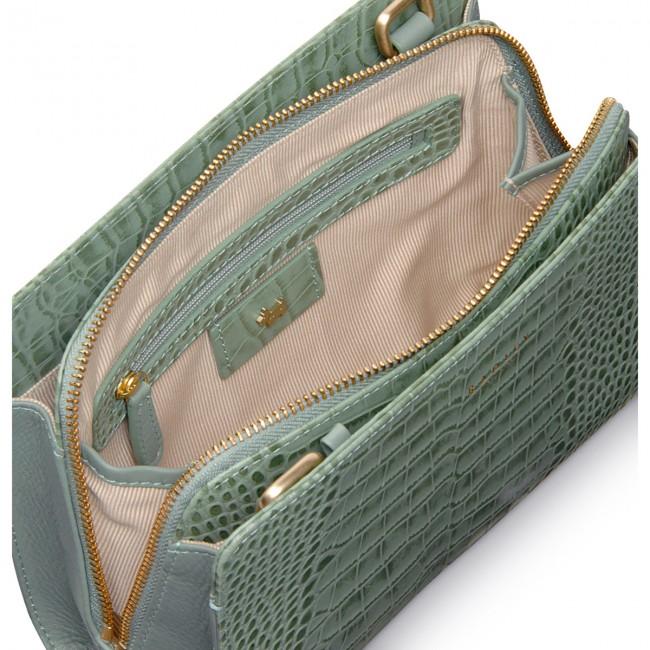 Radley Leather Liverpool Street Medium Ziptop Cross Body Bag in Sage