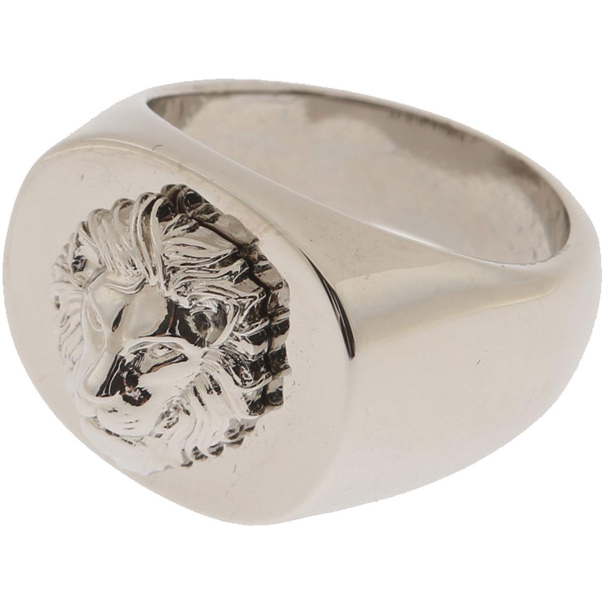 versace mens ring silver