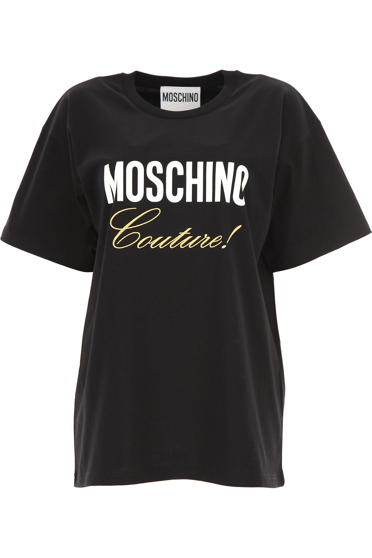 Moschino Cotton T-shirt For Women On Sale in Black - Lyst