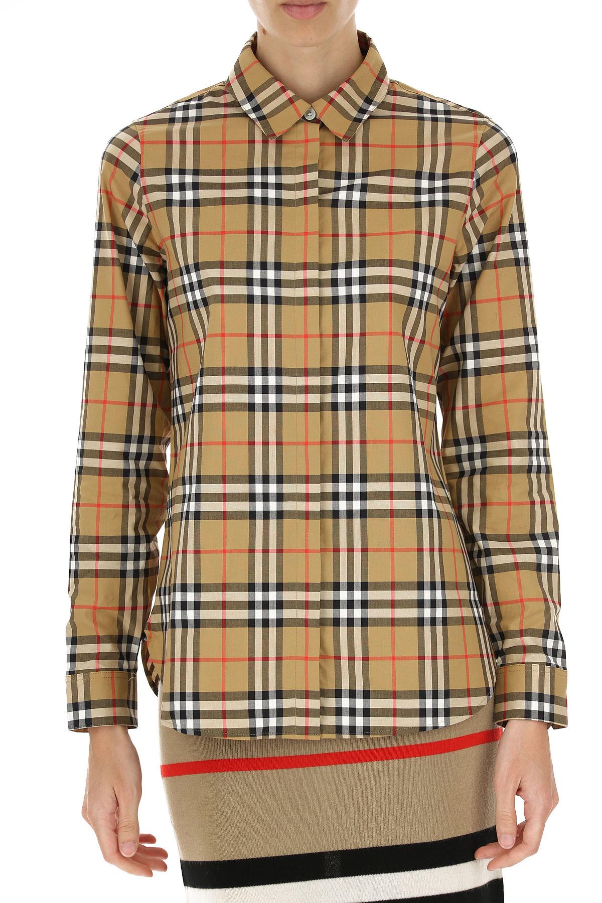 Burberry Redwing Long Shirt In Check Cotton in Beige (Natural) - Lyst