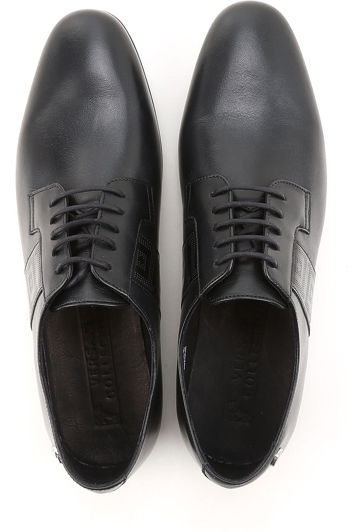 Lacets À En Coloris Pour Versace Black Homme Chaussure AL435Rj