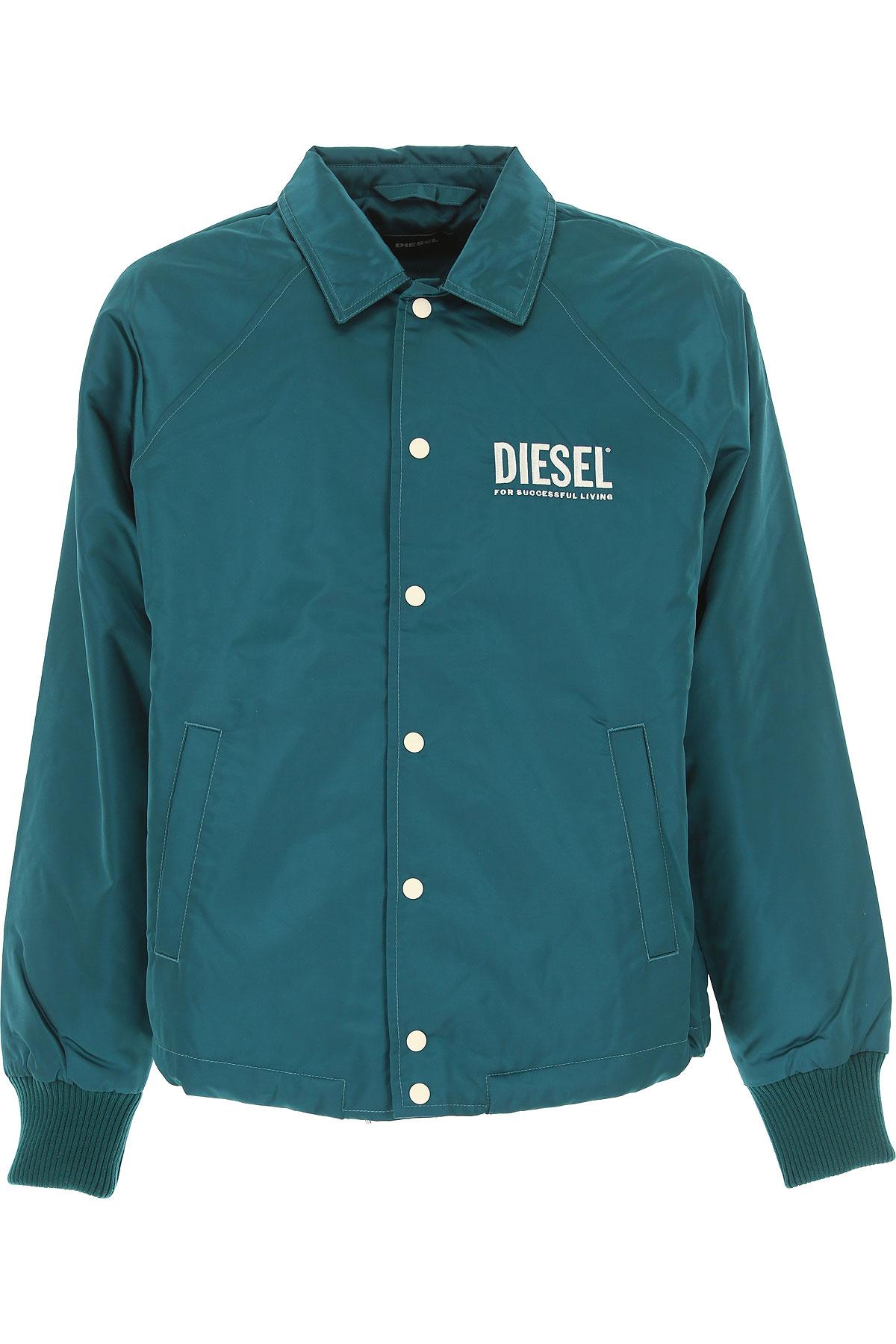 DIESEL Synthetic Jacket For Men On Sale In Outlet in Green for Men Lyst