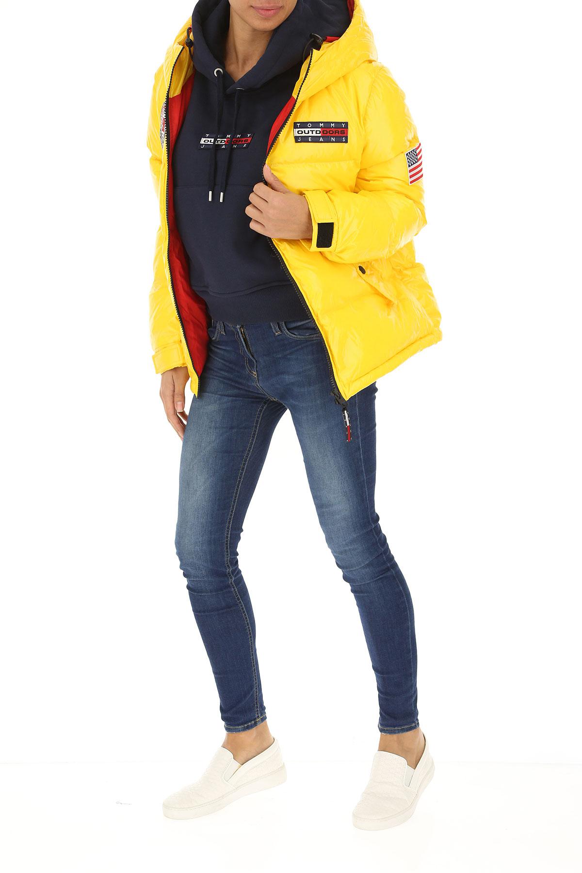 yellow tommy hilfiger bubble coat