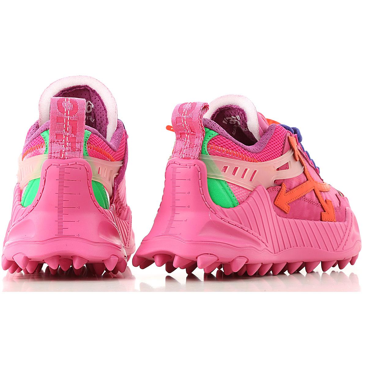 Off White Co Virgil Abloh Fuxia Sneakers For Women 