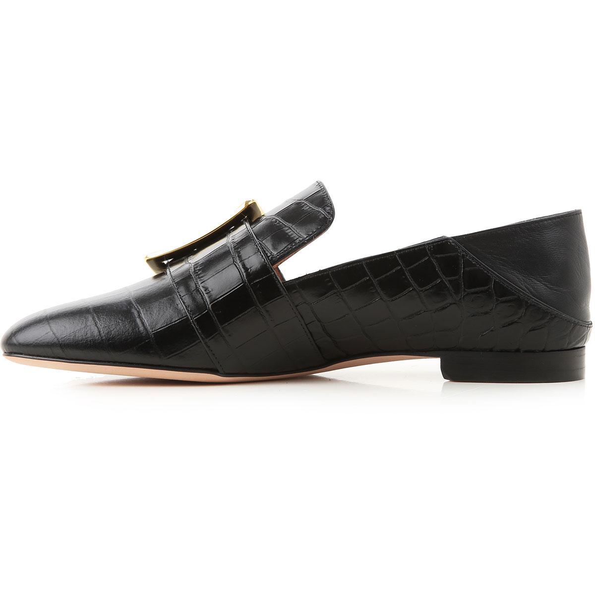 Bally Leather Loafers For Women in Black - Lyst