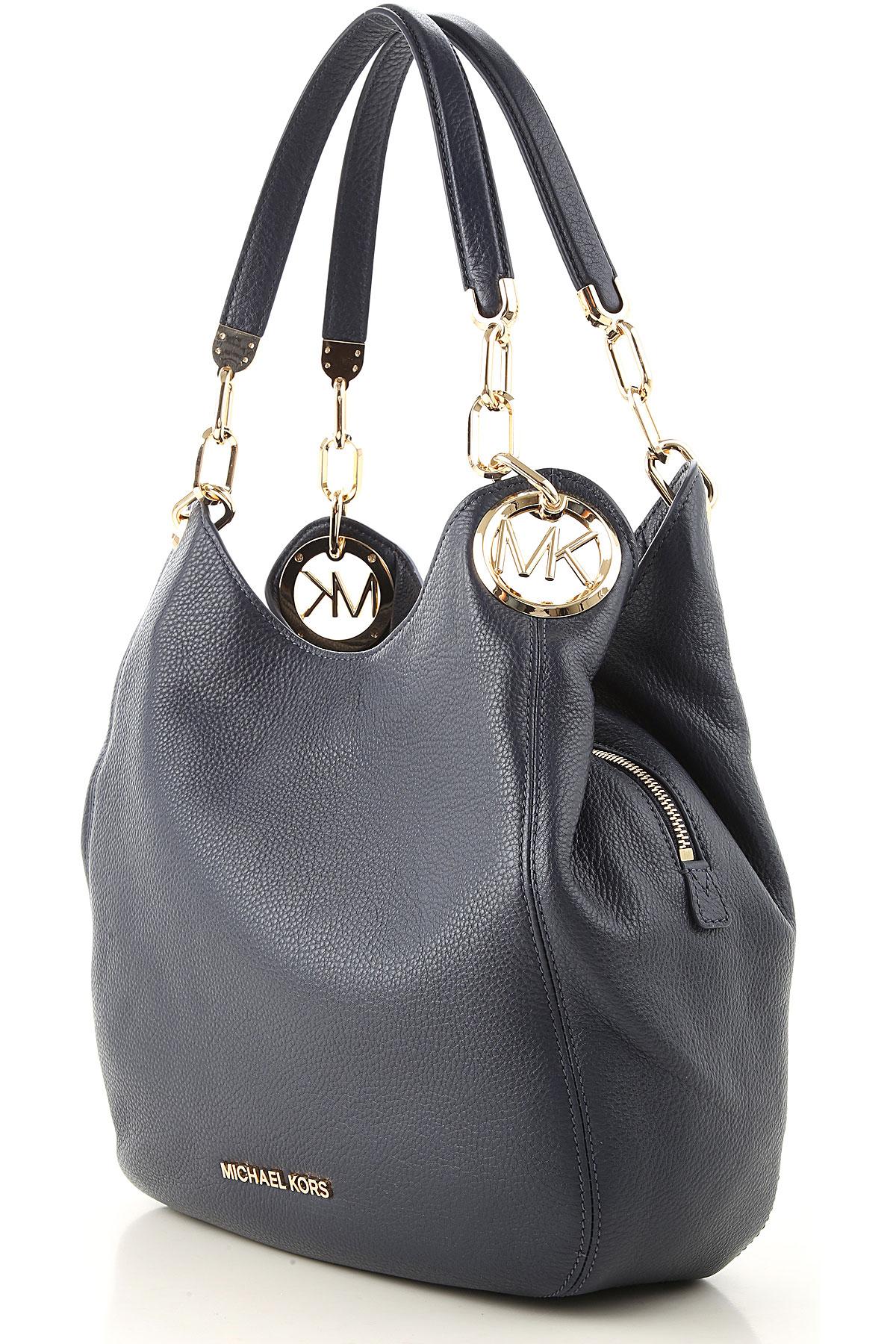 Michael Kors Leather Tote Bag in Blue - Lyst